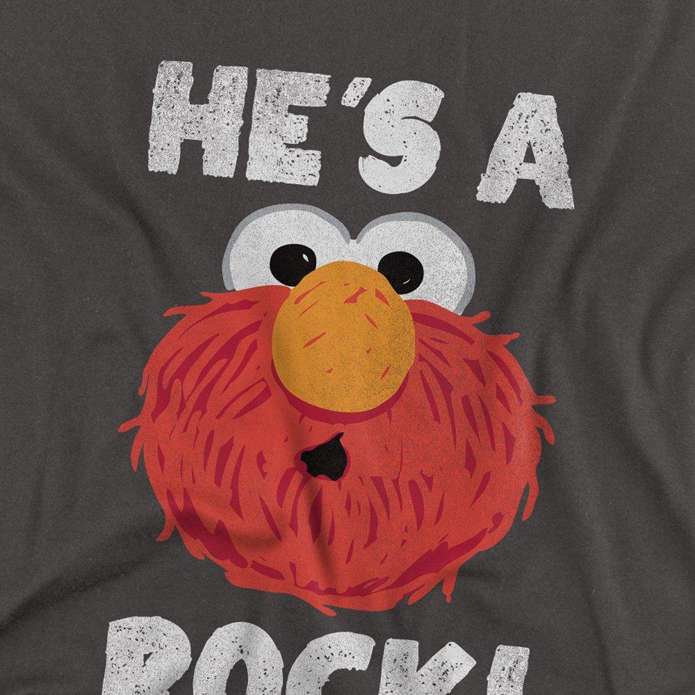 Grey - Sesame Street - Sesame Street HeS A Rock Long Sleeve T-Shirt Cha - 2