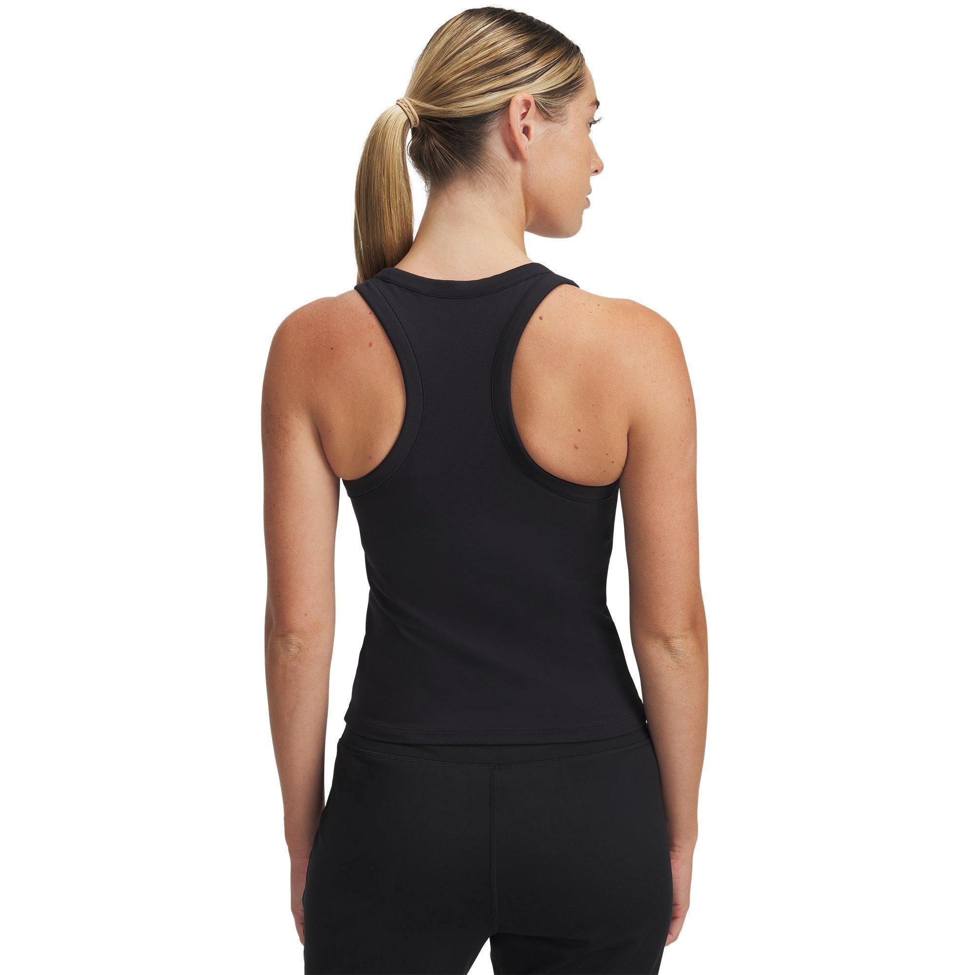 Black/Jet Gray - Under Armour - Women's High-Neck Performance Gym Vest - 2