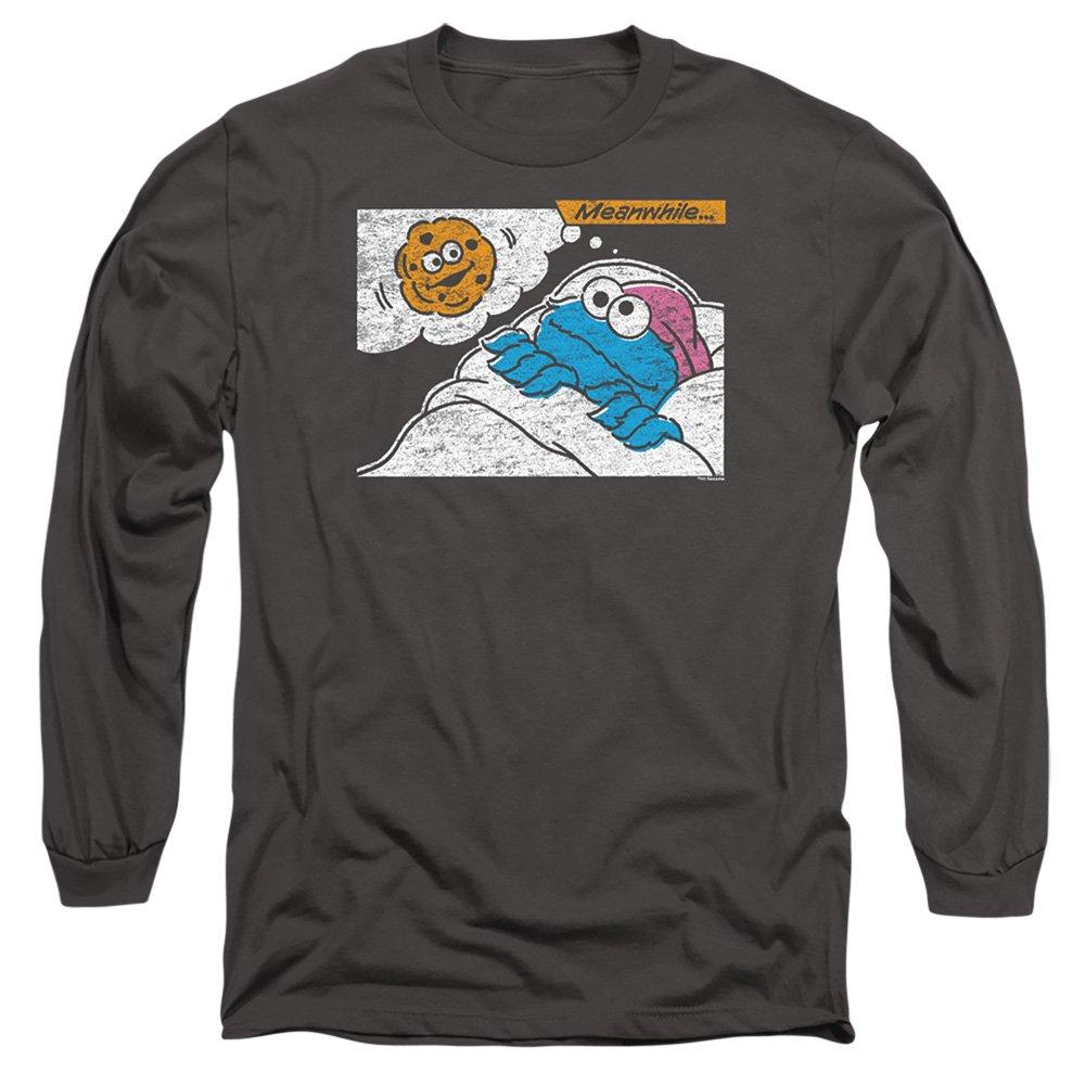 Grey - Sesame Street - Sesame Street Meanwhile Long Sleeve T-Shirt Charc - 1
