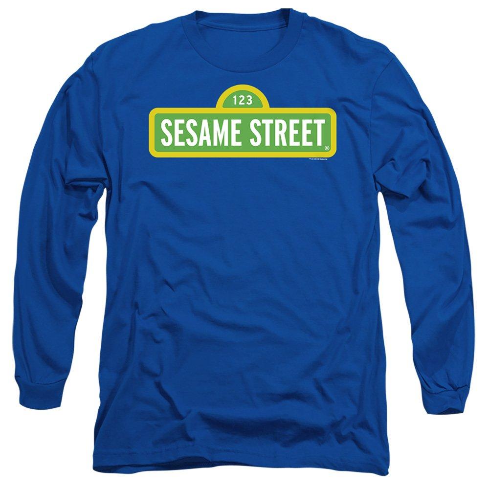 Blue - Sesame Street - Sesame Street Logo Long Sleeve T-Shirt Royal - 1