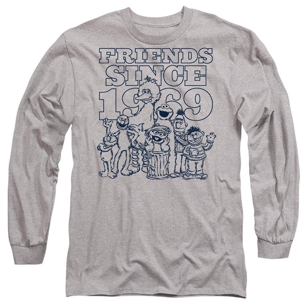 Grey - Sesame Street - Sesame Street Friends Since Long Sleeve T-Shirt A - 1