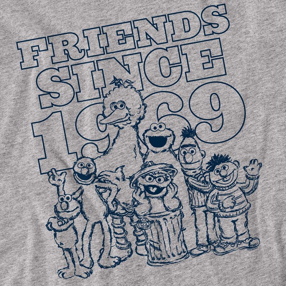 Grey - Sesame Street - Sesame Street Friends Since Long Sleeve T-Shirt A - 2