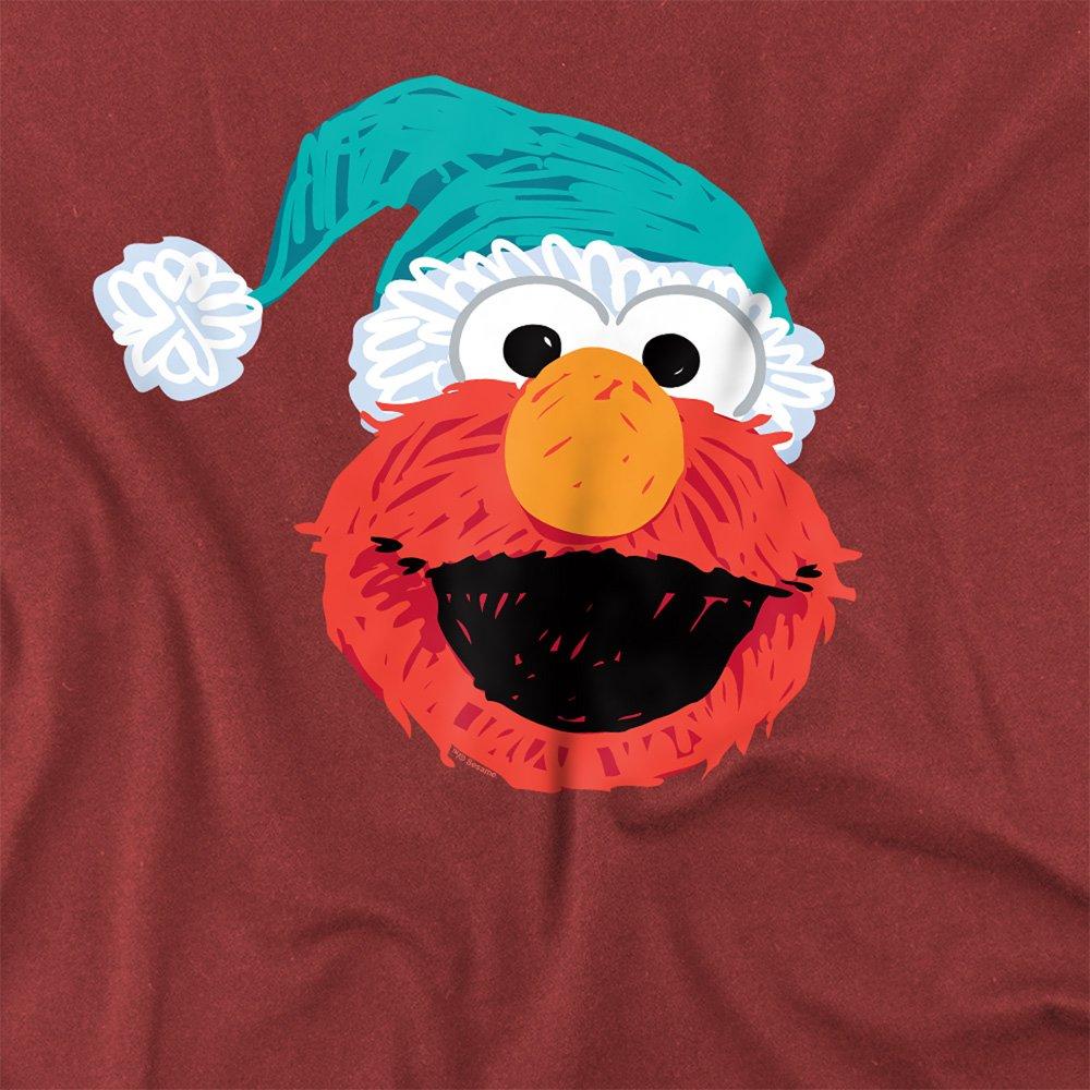 Red - Sesame Street - Sesame Street Scribble Christmas Elmo T Shirt Car - 2