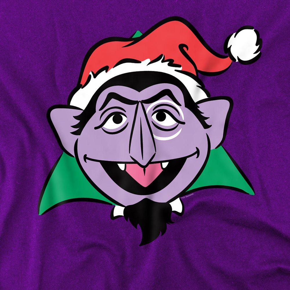 Purple - Sesame Street - Sesame Street Christmas Santa Hat Count Von Count - 2