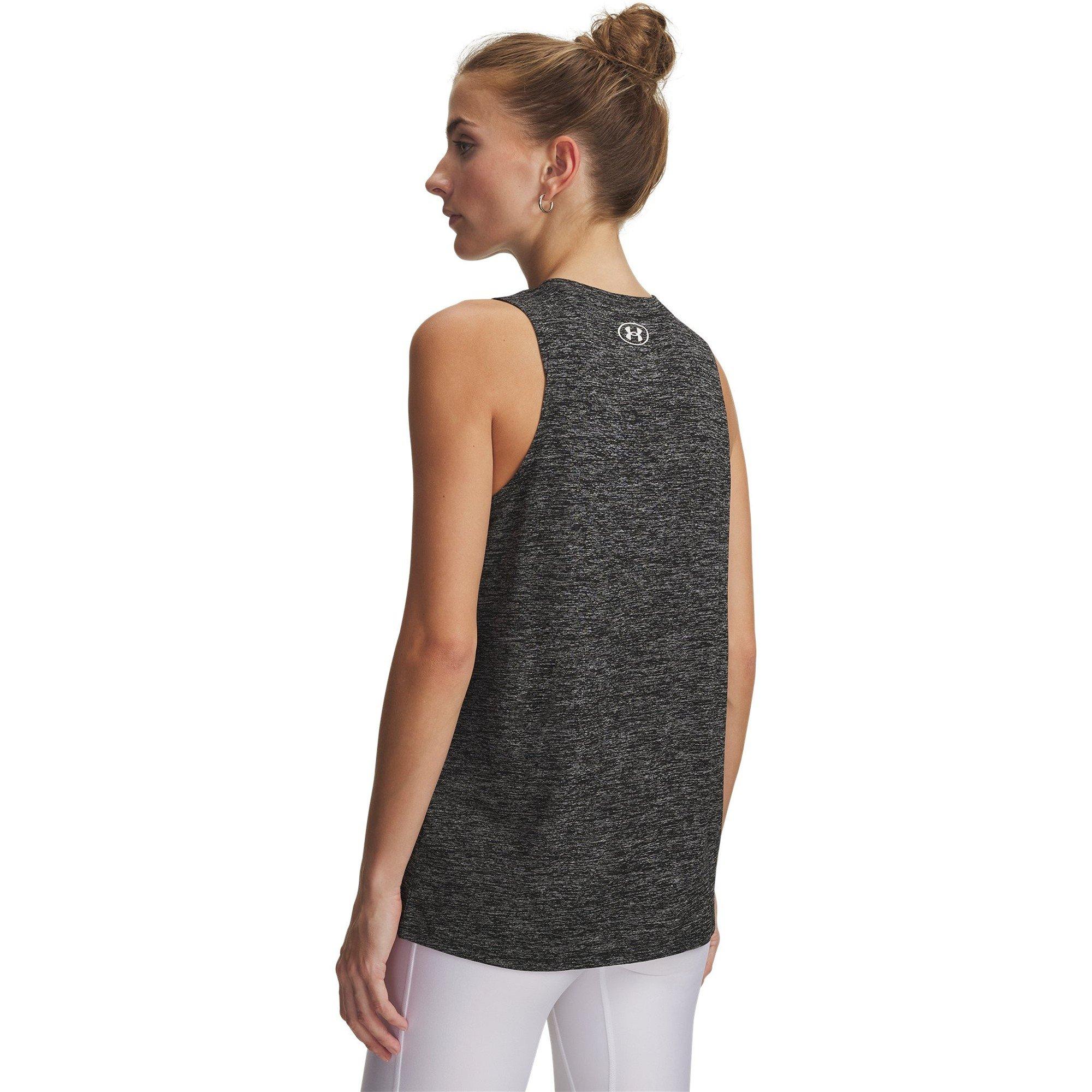 Black/White - Under Armour - Tech Tank Twist Performance Gym Vest - 4