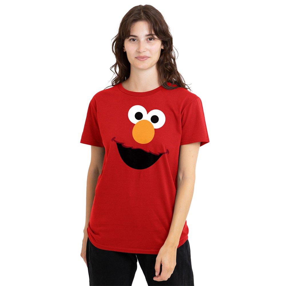 Red - Sesame Street - Elmo Face Classic T-Shirt - 1