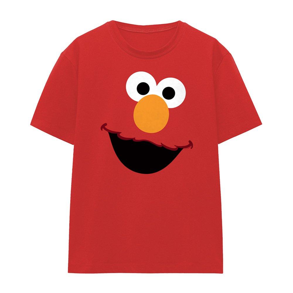 Red - Sesame Street - Elmo Face Classic T-Shirt - 4