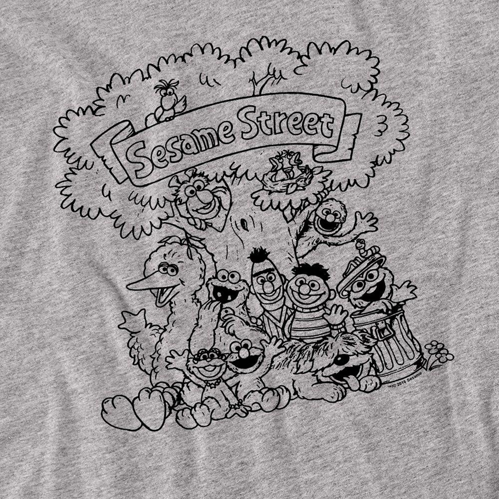 Grey - Sesame Street - Sesame Street Simple Street Long Sleeve T-Shirt A - 2
