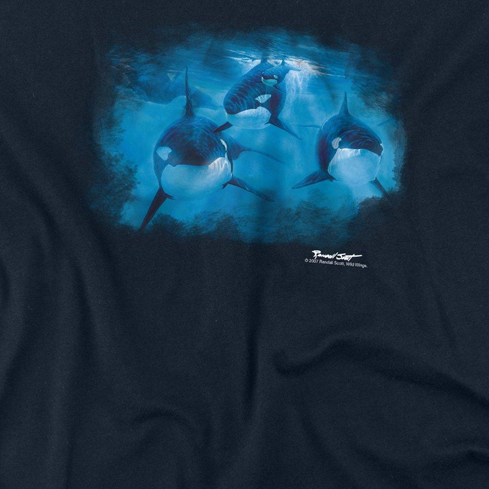 Navy - Other - Wildlife Pod Of Orcas Long Sleeve T-Shirt Navy - 2