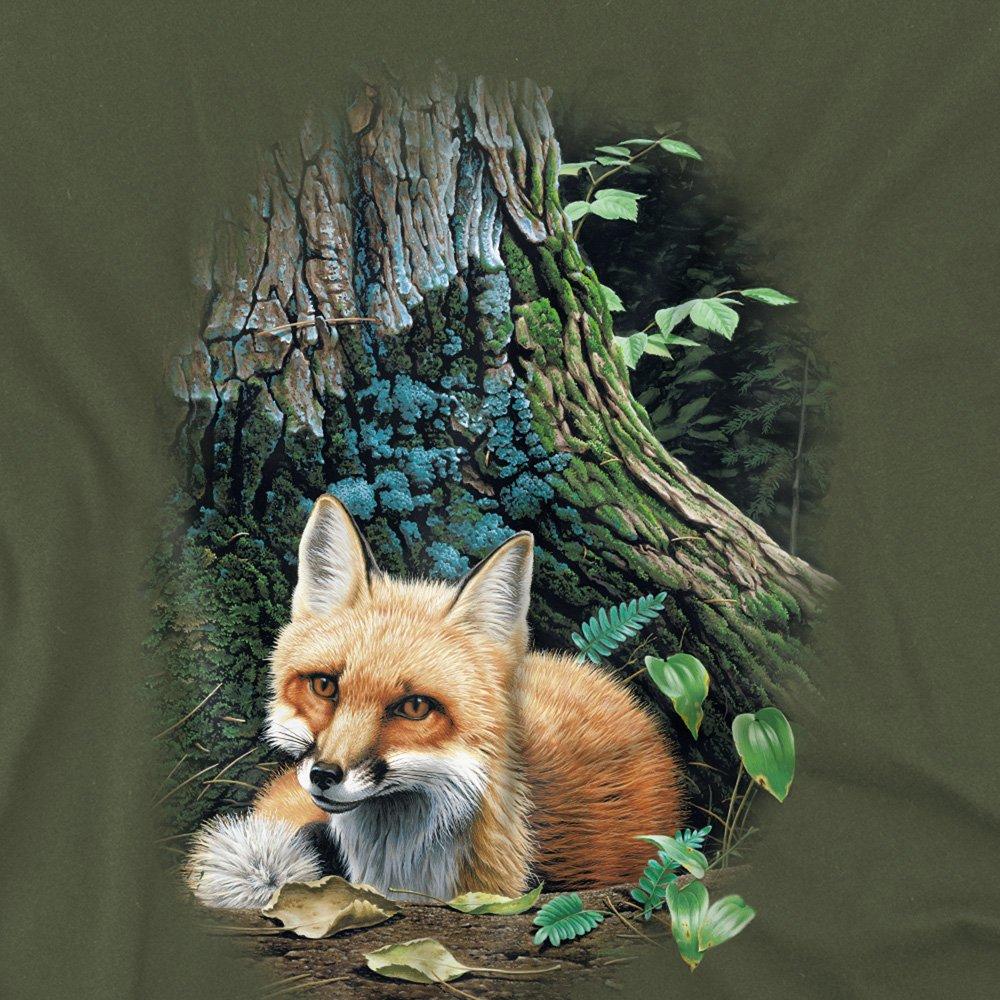 Green - Other - Wildlife Cozy Retreat T Shirt Military Green - 2