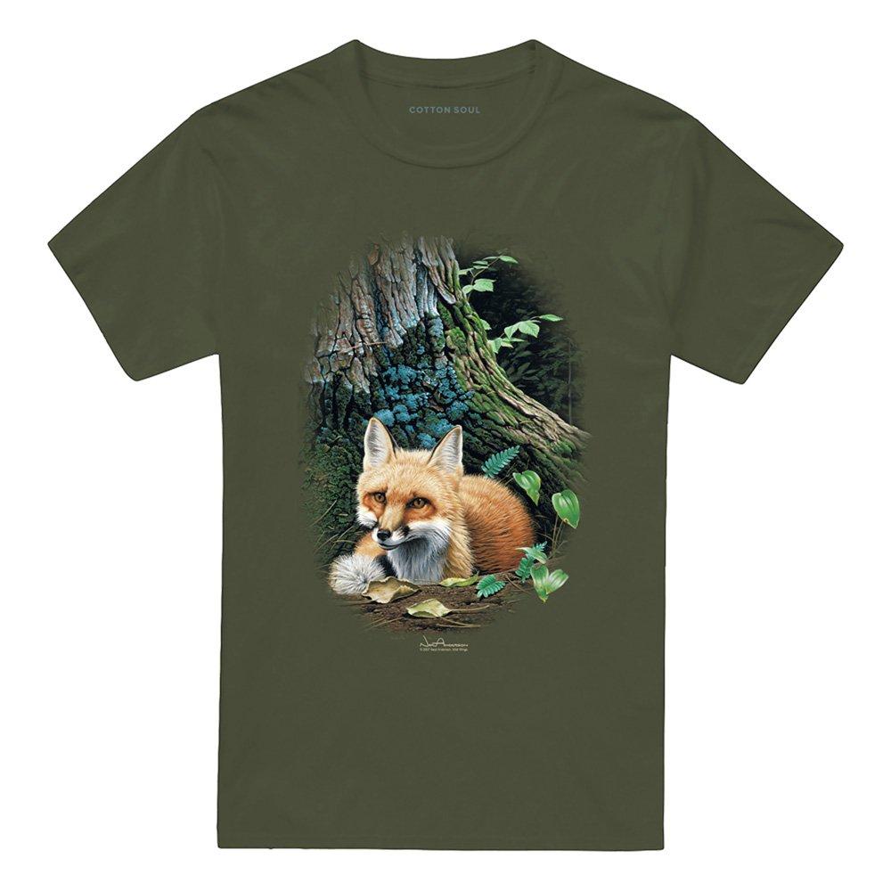 Green - Other - Wildlife Cozy Retreat T Shirt Military Green - 4