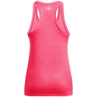 Pink/Wht/Silver - Under Armour - Tech Womens Performance Tank Top - 6