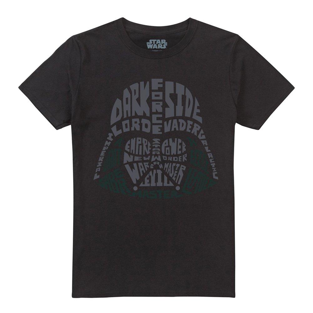 Black - Star Wars - Vader Text Cotton T-Shirt - 4