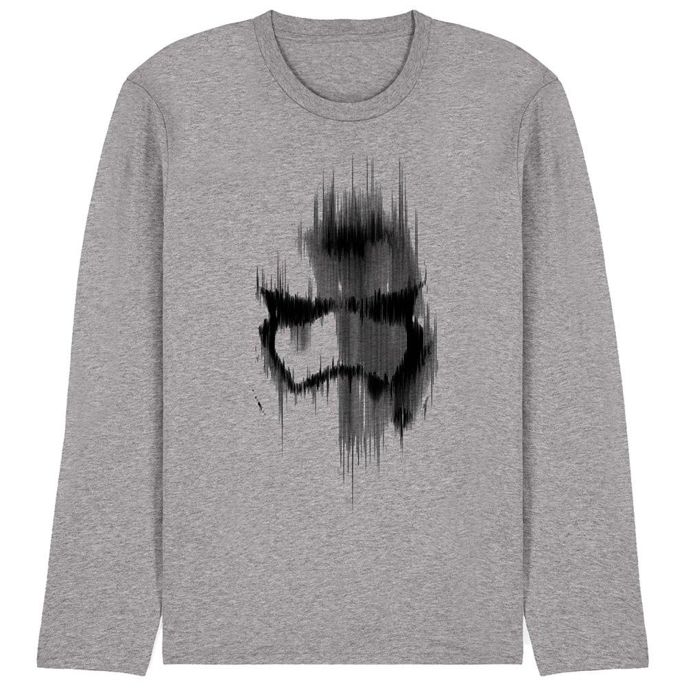 Light Grey - Star Wars - Trooper Mask Long Sleeve T-Shirt - 1