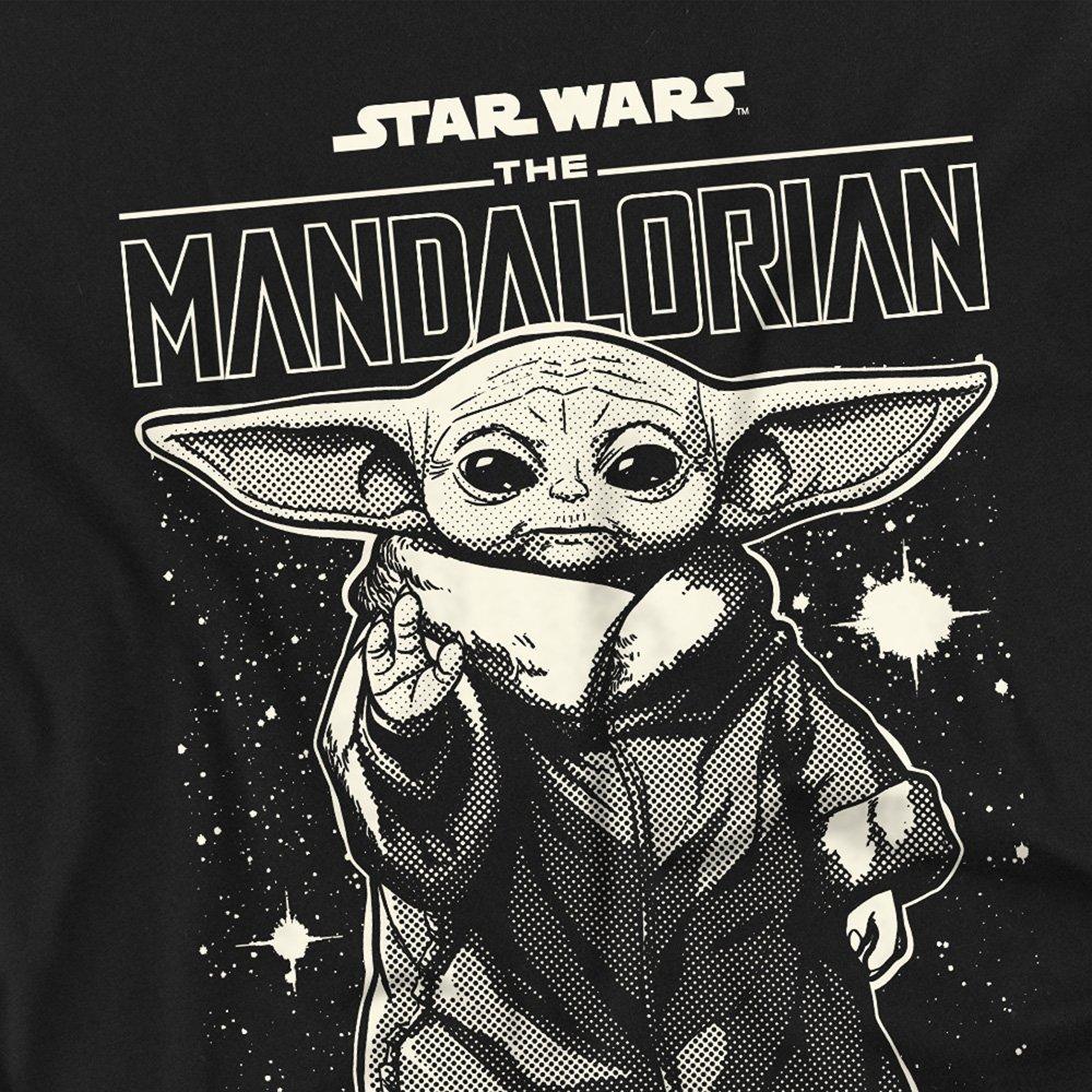 Black - Star Wars - The Mandalorian Grogu In The Stars Long Sleeve T-S - 2