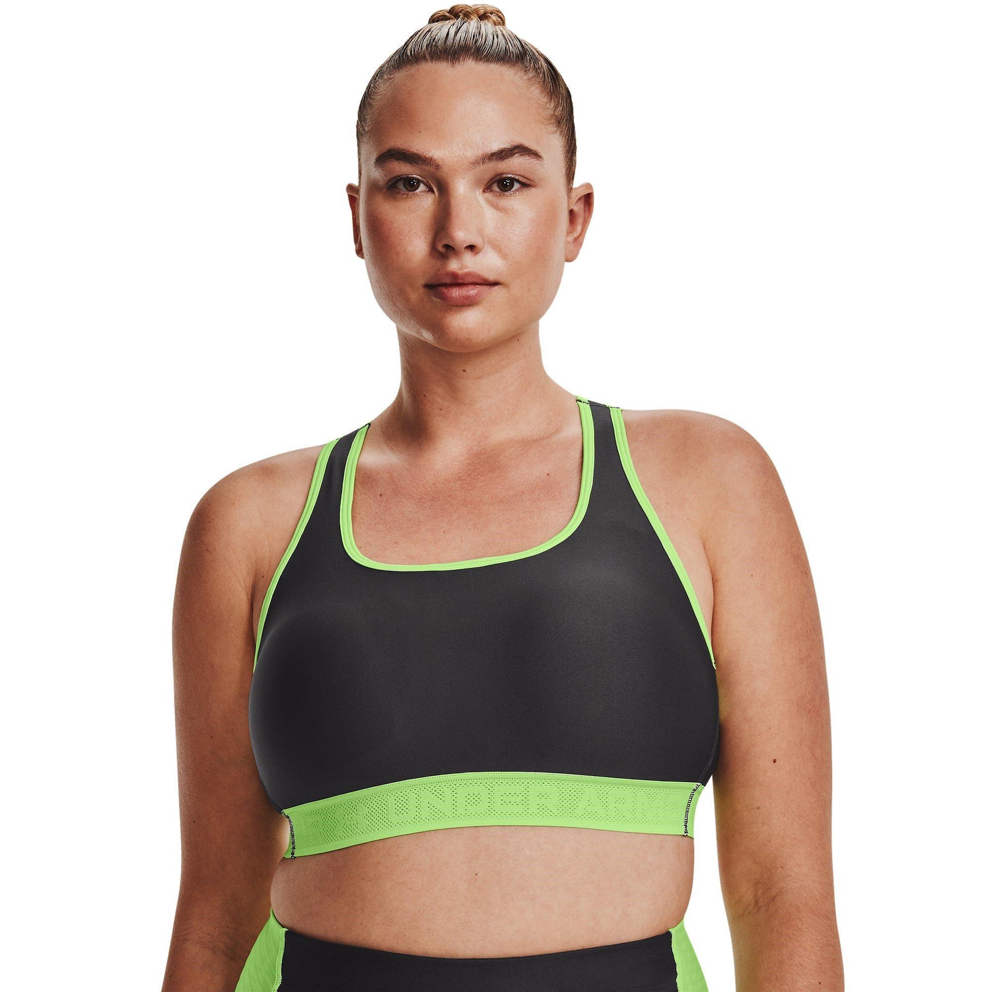 Jet Grey - Under Armour - Under Cross Back Mid Sports Bra Womens - 11