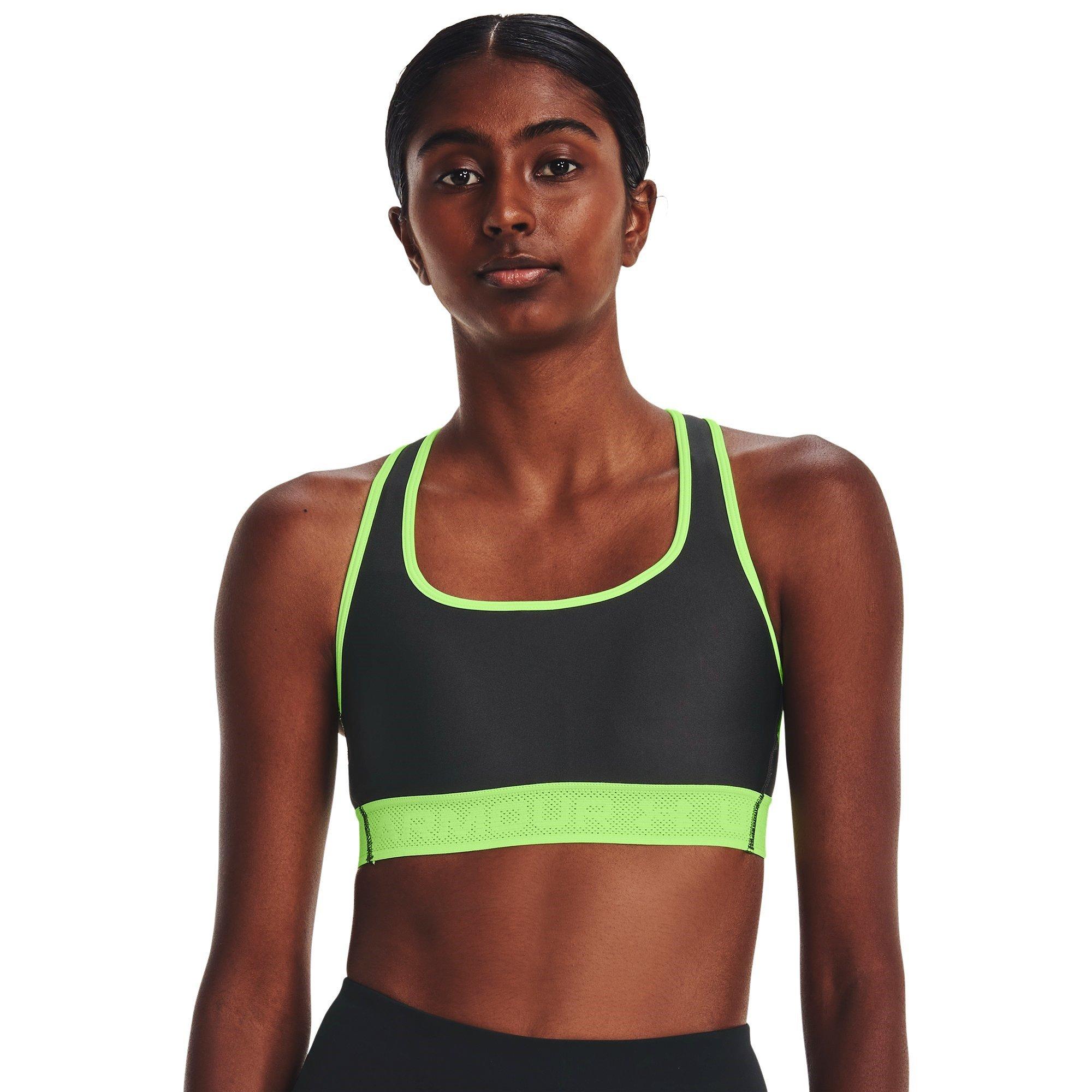 Jet Grey - Under Armour - Under Cross Back Mid Sports Bra Womens - 5