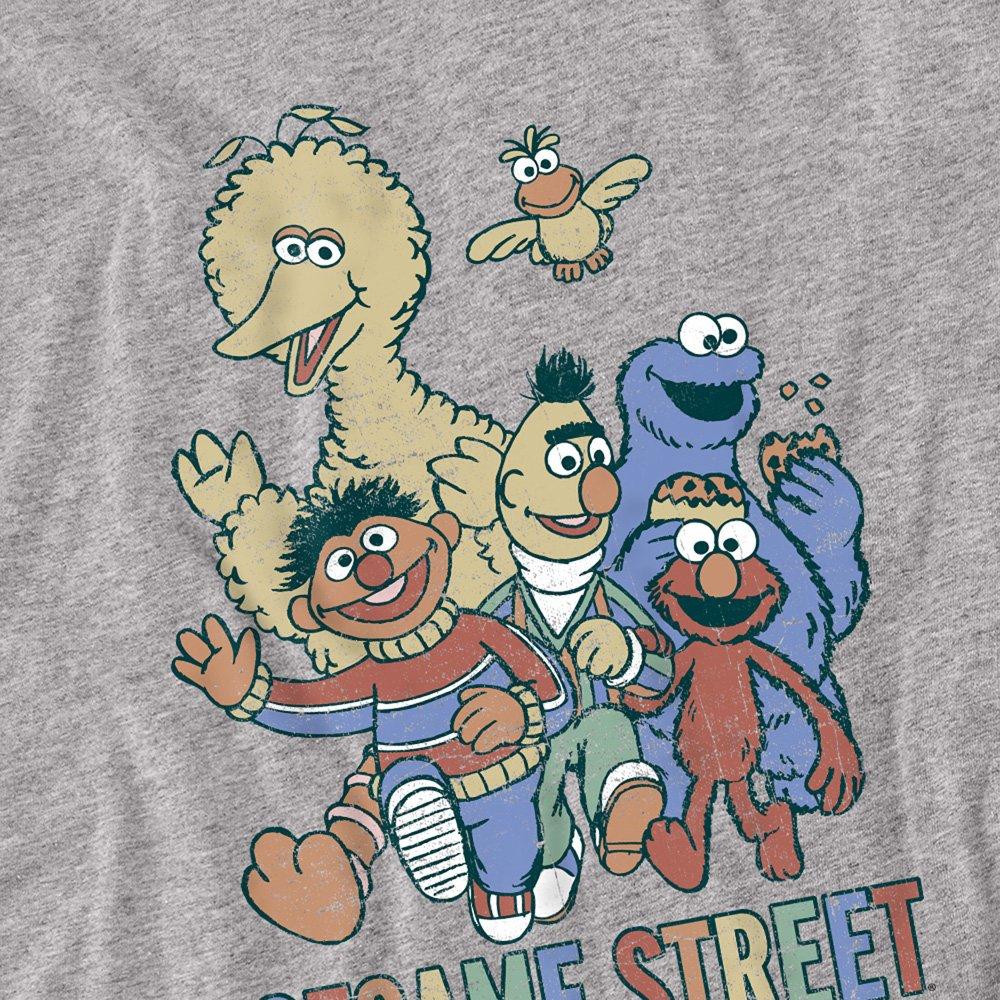 Grey - Sesame Street - Sesame Street Colorful Group Long Sleeve T-Shirt - 2