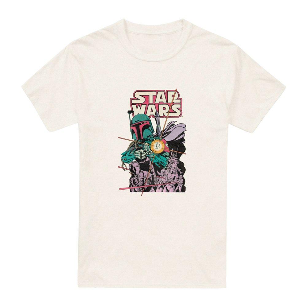 Natural - Star Wars - Star Wars Boba Fett Firing Line Mens Mens T-Shirt - 4