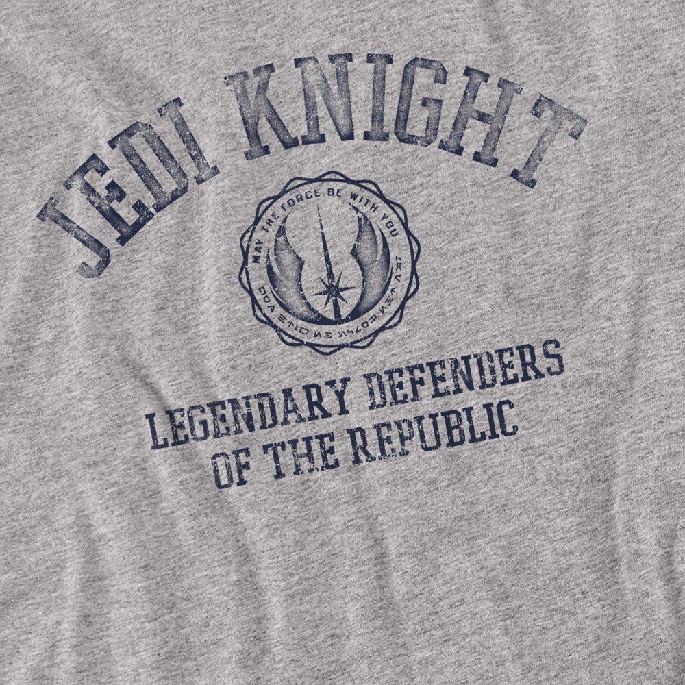 Grey - Star Wars - Star Wars Jedi Knight Collegiate Cotton Mens T-Shi - 2