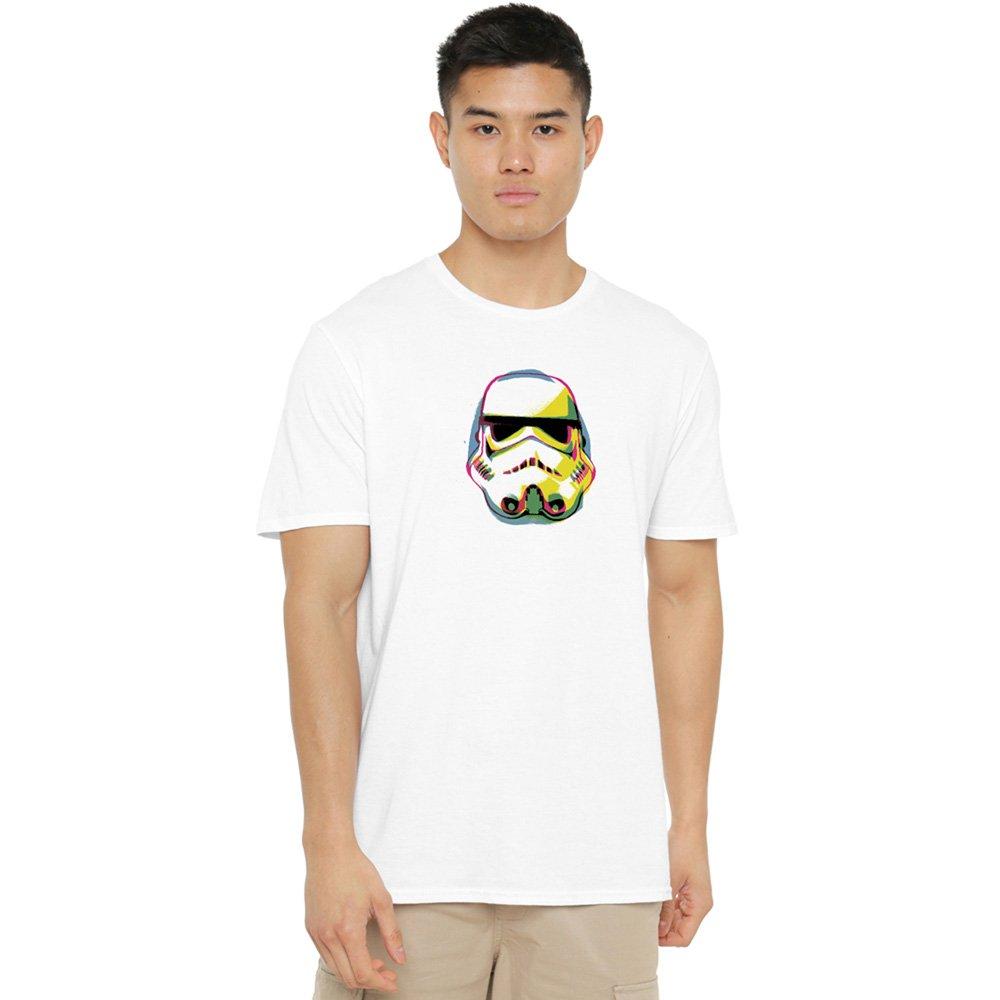 Star Wars Men's Cmyk Trooper T-Shirt White - M