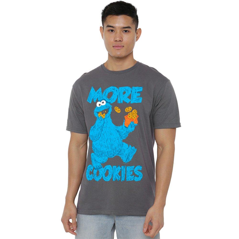 Grey - Sesame Street - Sesame Street More Cookies T Shirt Charcoal - 1