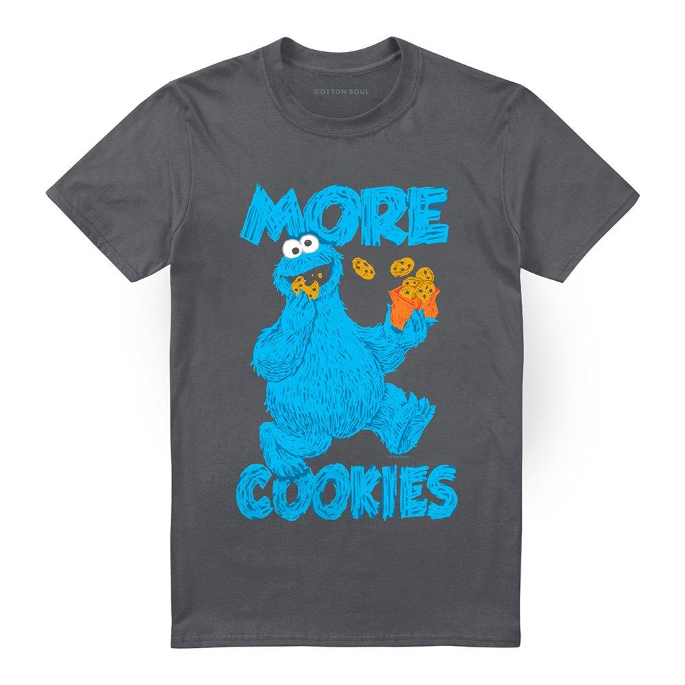 Grey - Sesame Street - Sesame Street More Cookies T Shirt Charcoal - 4