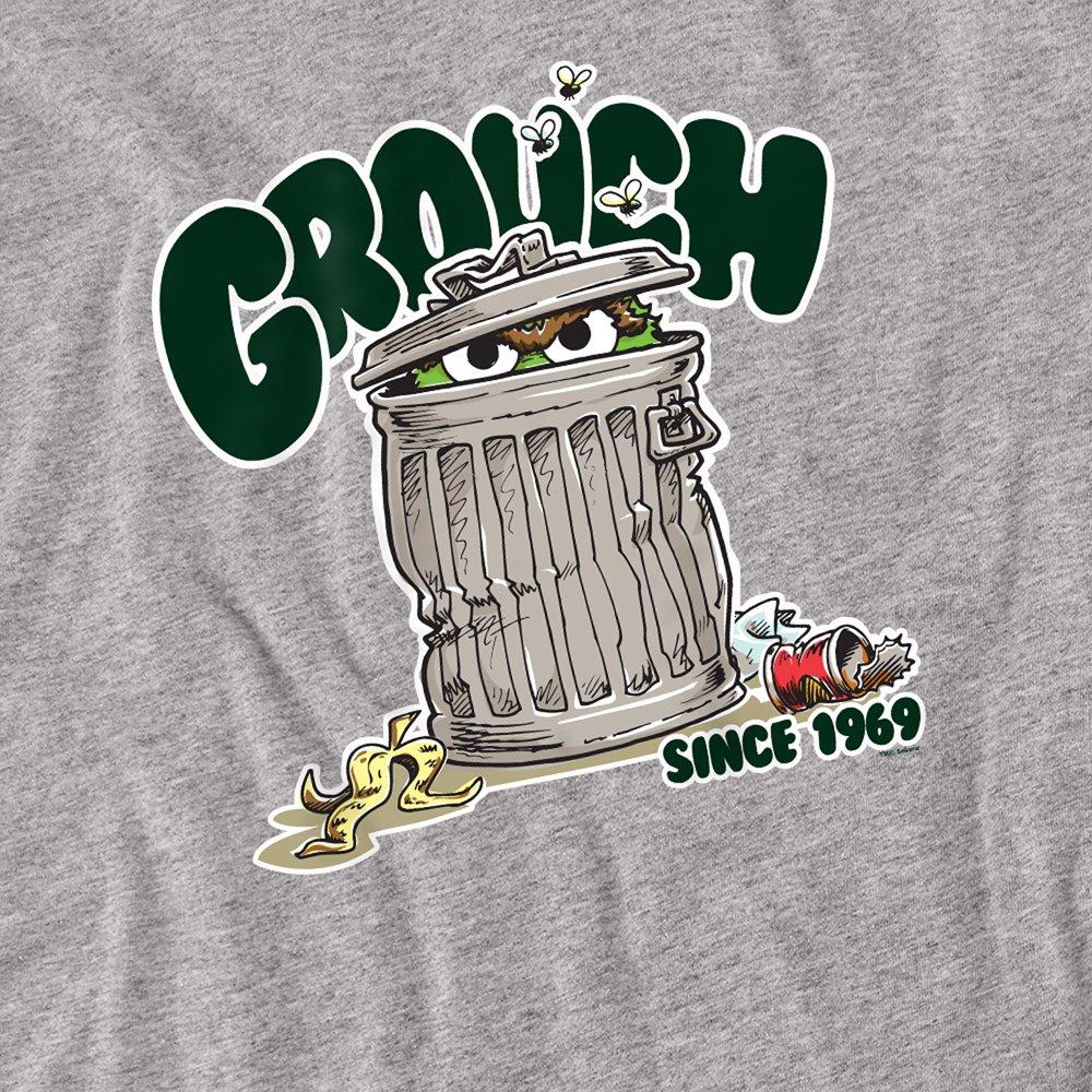 Grey - Sesame Street - Sesame Street Grouch Long Sleeve T-Shirt Athletic - 2