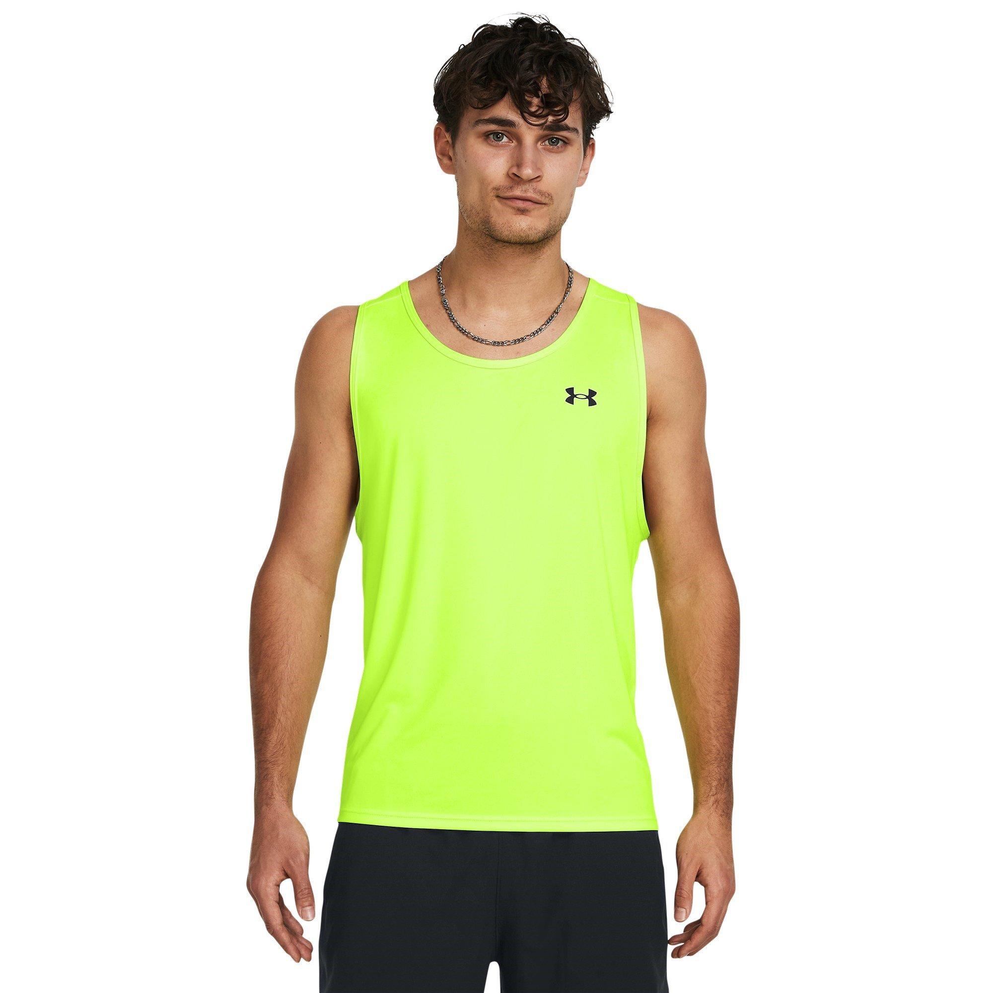 Lime Surge/Blk - Under Armour - Velocity Tank Top Mens - 2