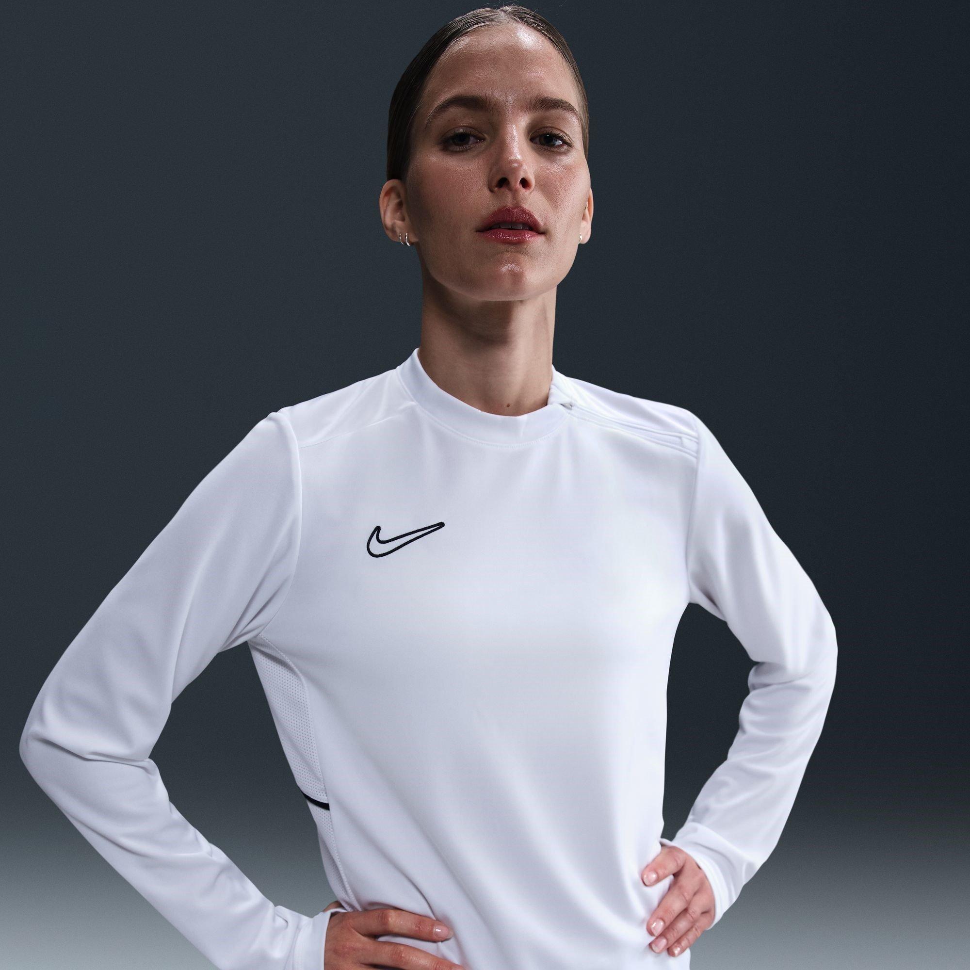 Nike Women's Dri-Fit Academy Football Drill Top - White/Black - 12 (M)