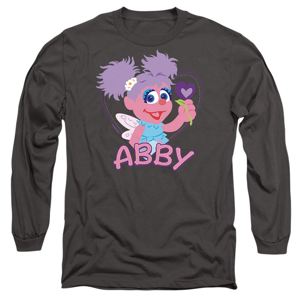Grey - Sesame Street - Sesame Street Flat Abby Long Sleeve T-Shirt Charc - 1