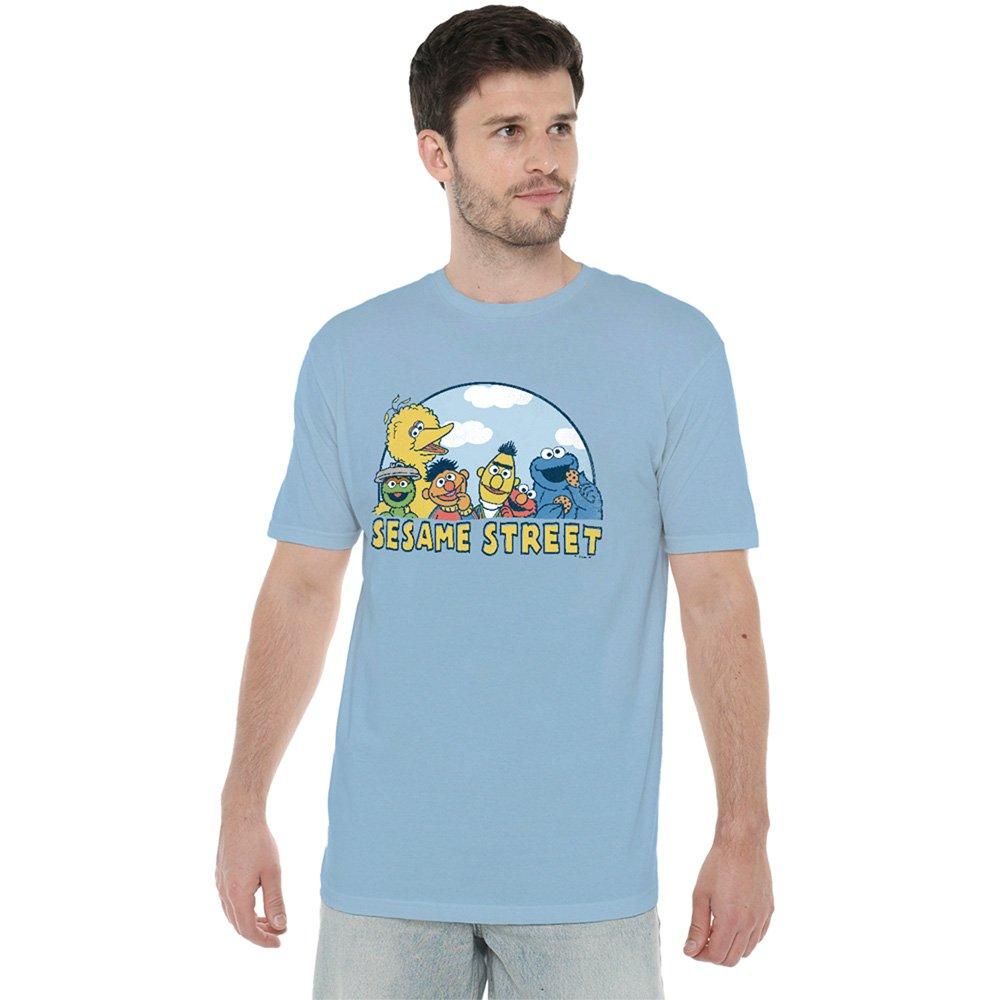Blue - Sesame Street - Sesame Street Sesame Group T Shirt Light Blue - 1