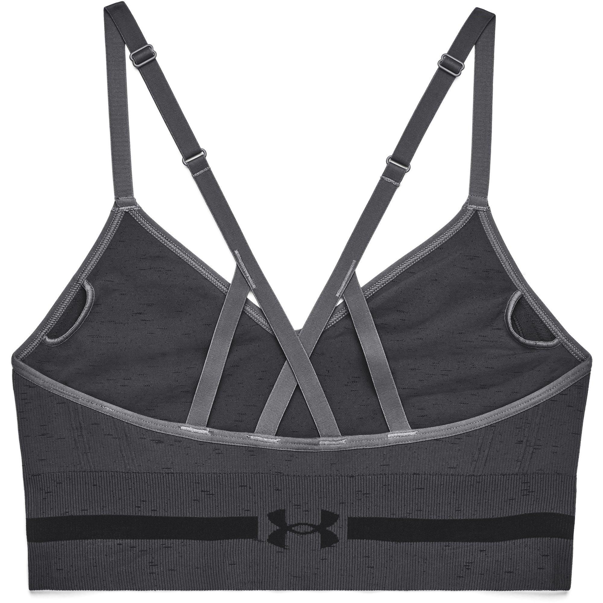 GREY - Under Armour - Seamless Low Impact Sports Bra - 2