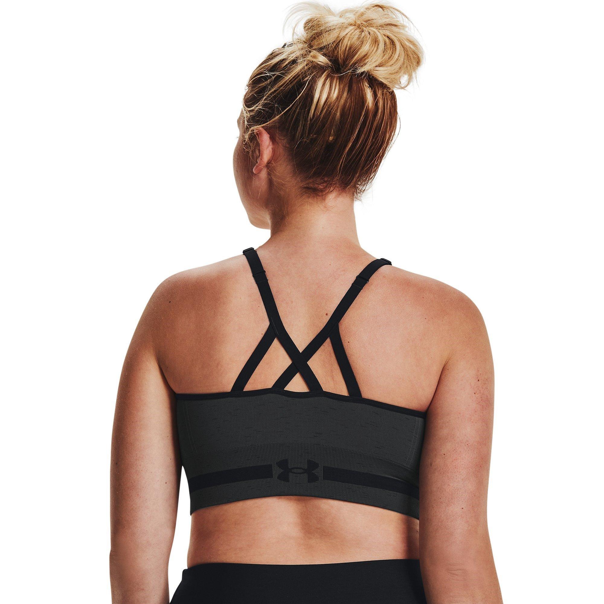 GREY - Under Armour - Seamless Low Impact Sports Bra - 12