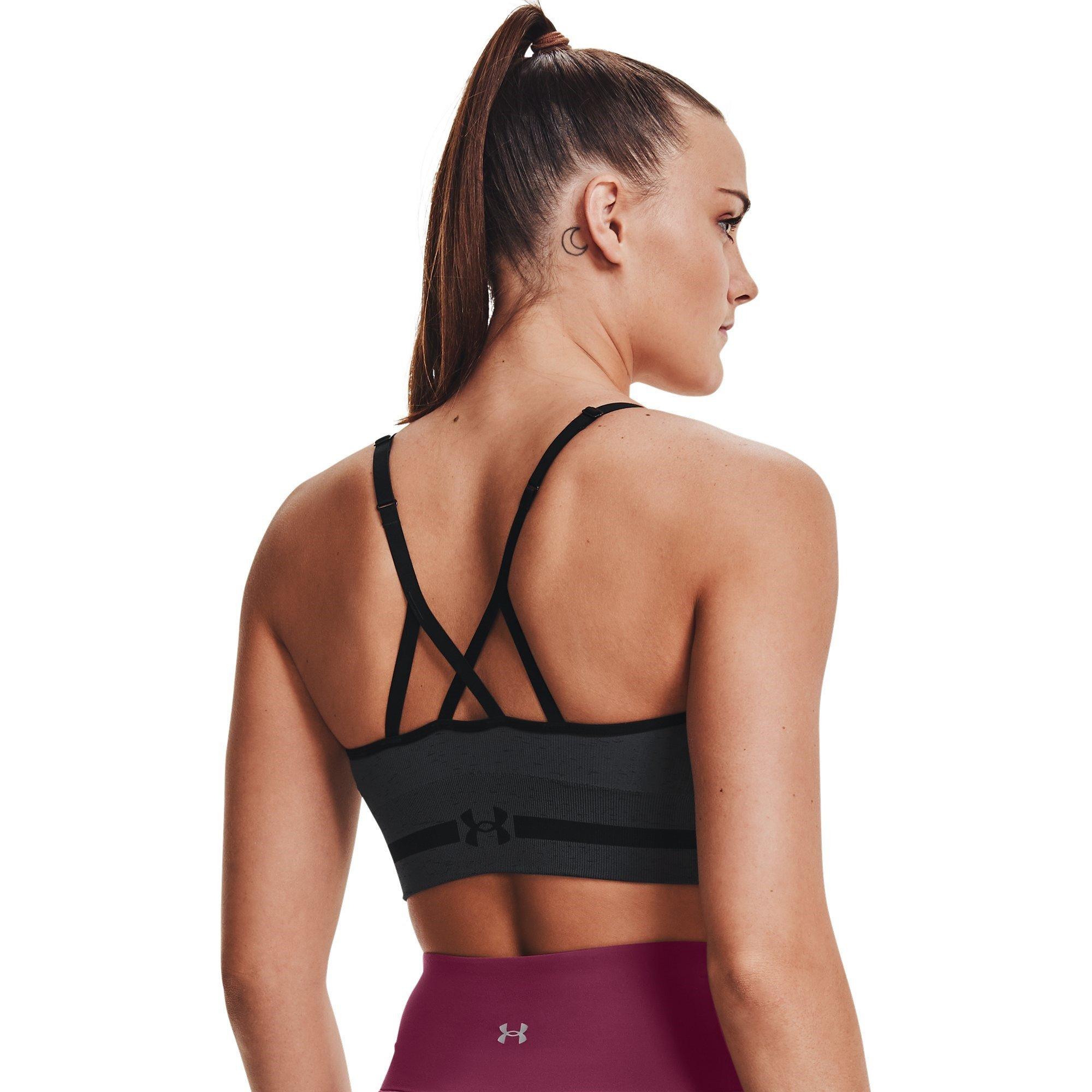 GREY - Under Armour - Seamless Low Impact Sports Bra - 8