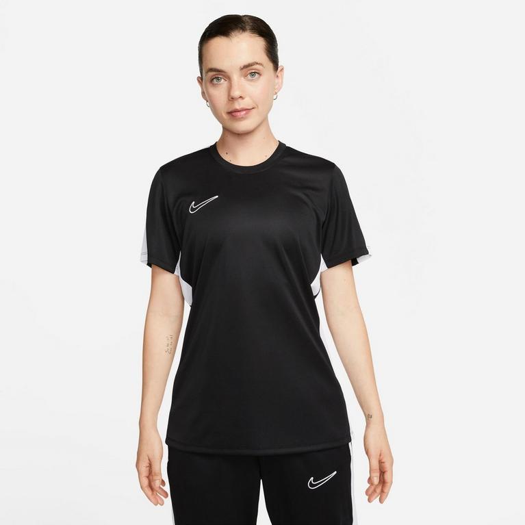 Noir - Nike - Zip Up Ss Black cotton shirt with logo and metal zip Zip up ss shirt - 1