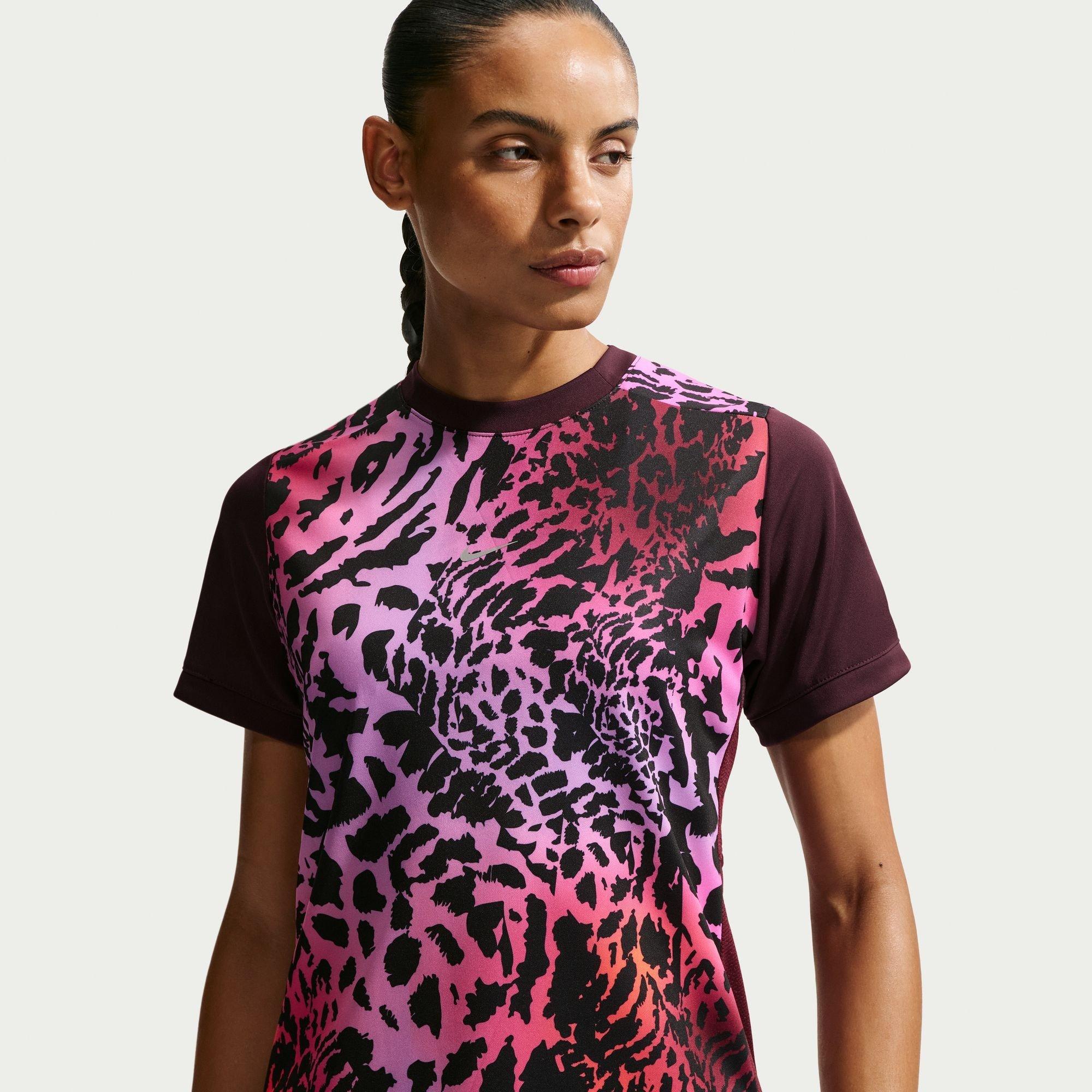 Nike Women's Academy Football Shirt - Burgundy Print - 10 (S)