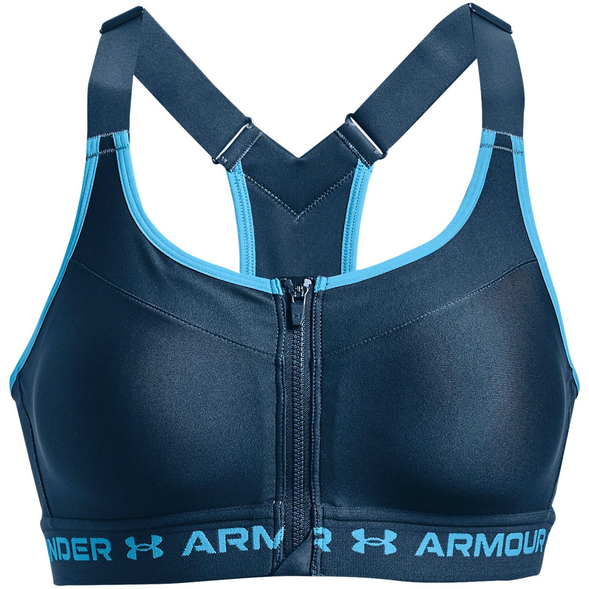 Under Armour, Crossback Womens Zip High Support Sports Bra, High Impact Sports  Bras