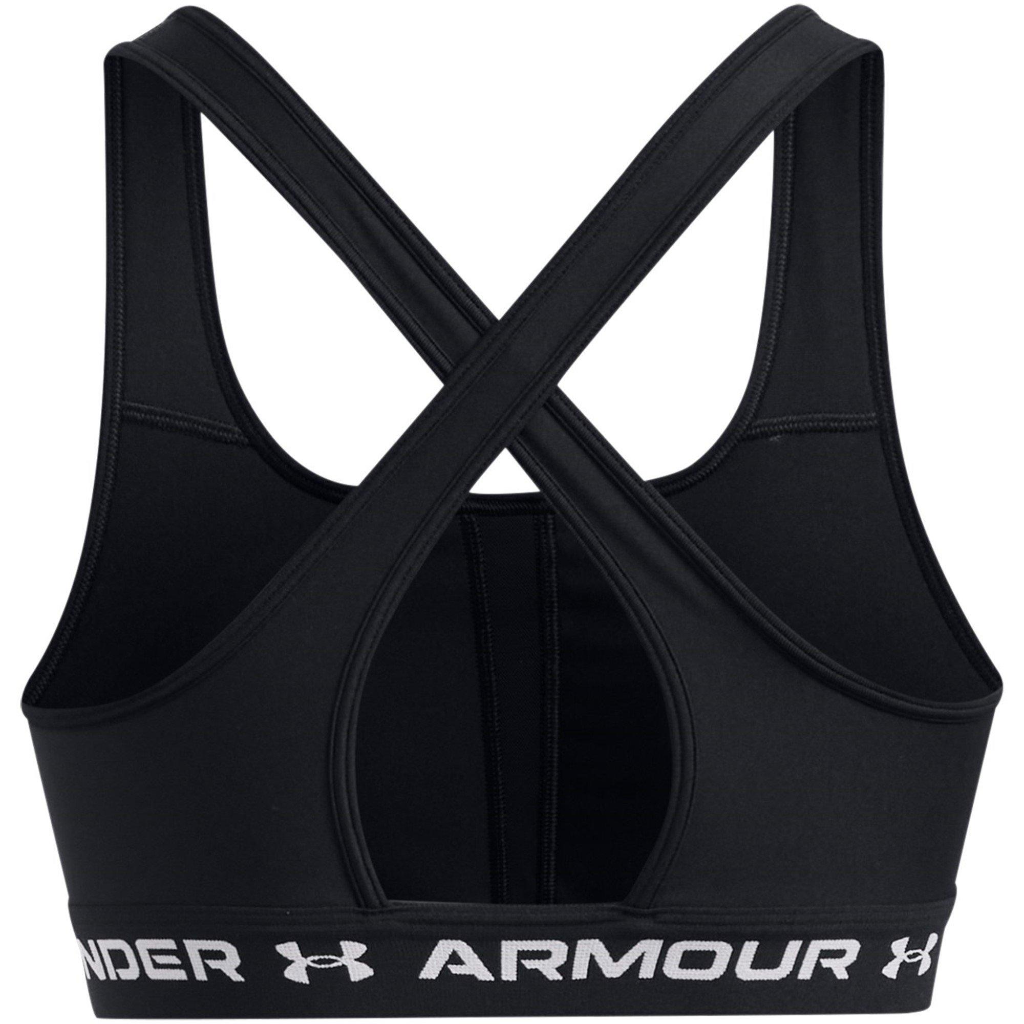 ZWART / ZWART / - Under Armour - Women's Non Wired Medium Impact Sports Bra - 2
