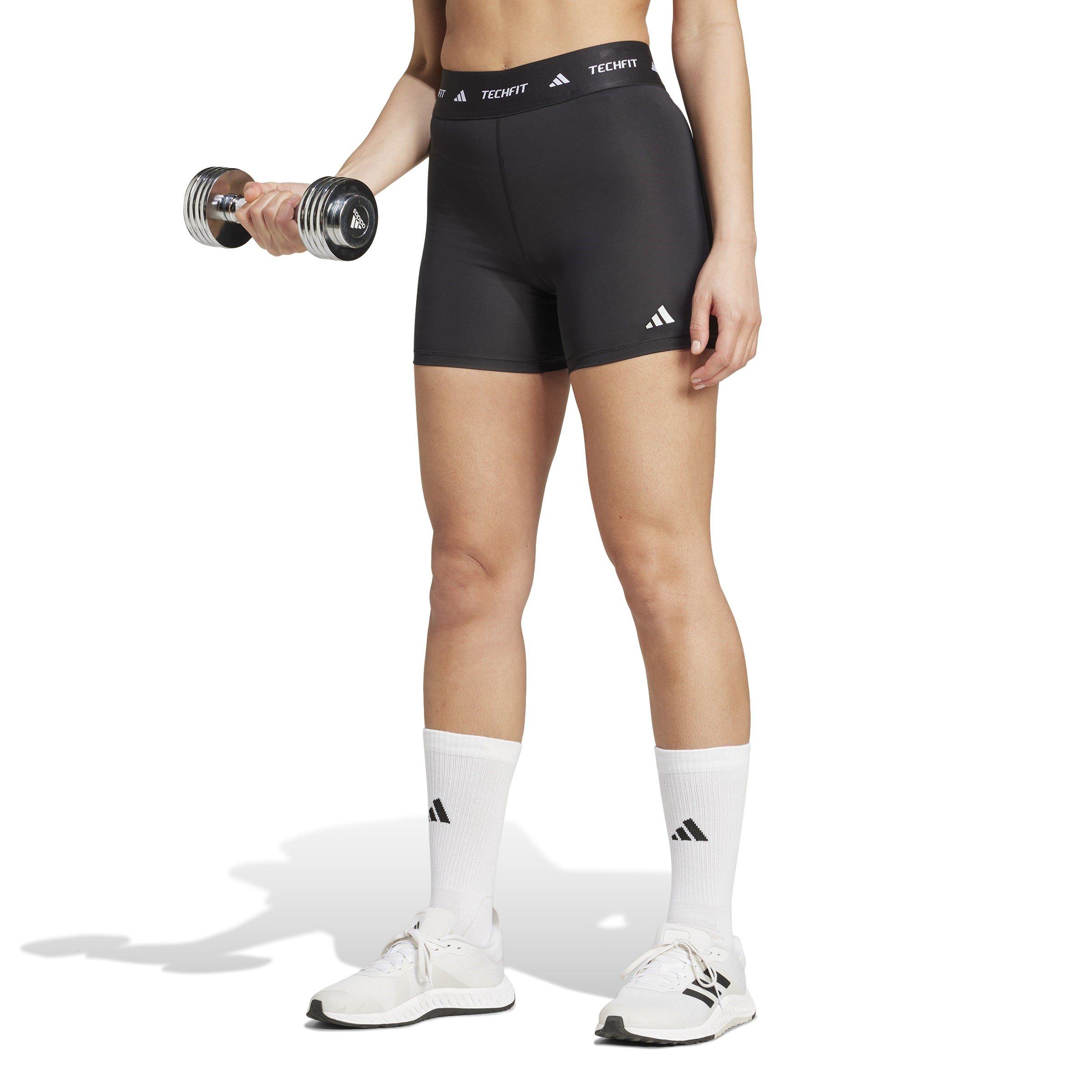 Zwart - adidas - TECHFIT Gym Short Womens - 2
