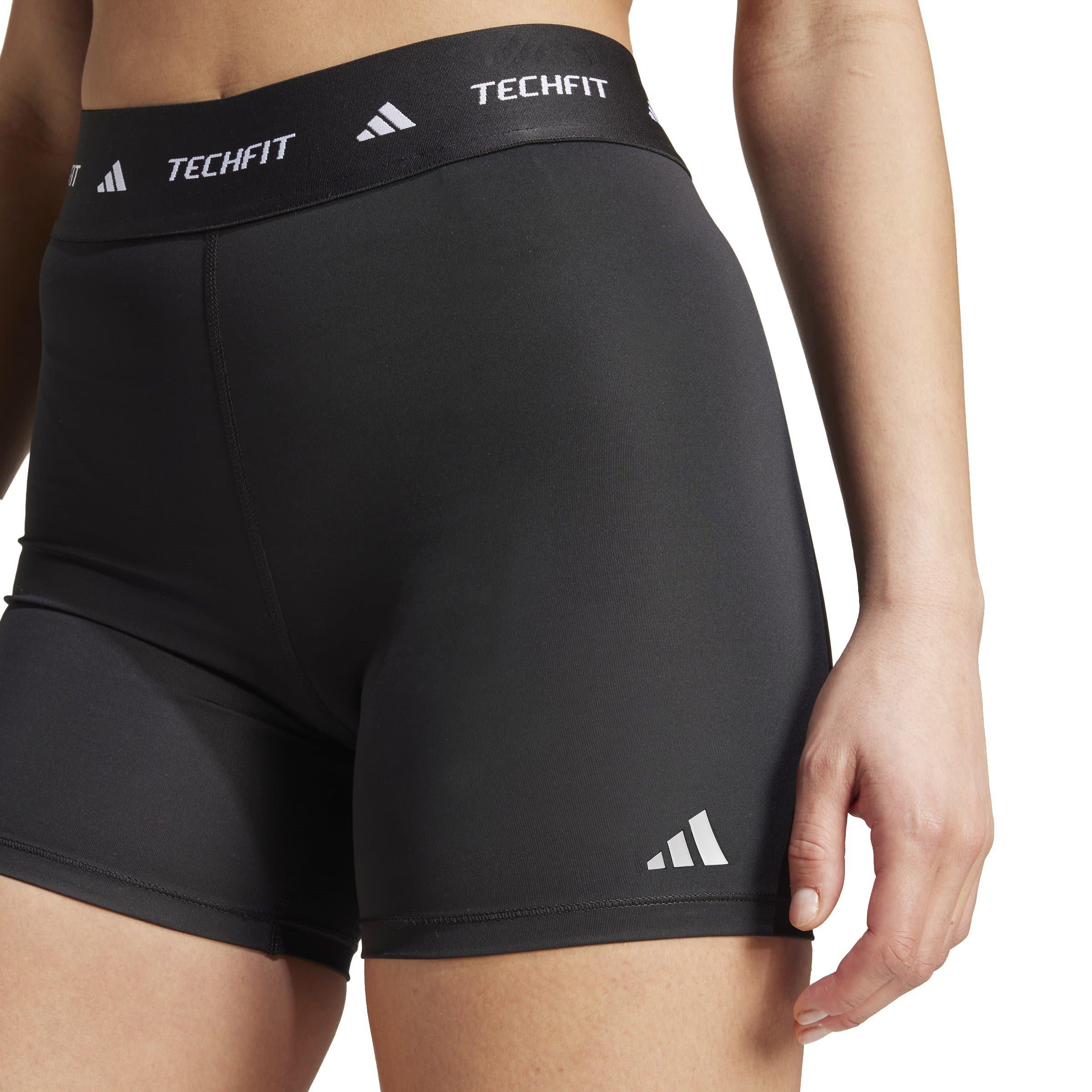 Zwart - adidas - TECHFIT Gym Short Womens - 5