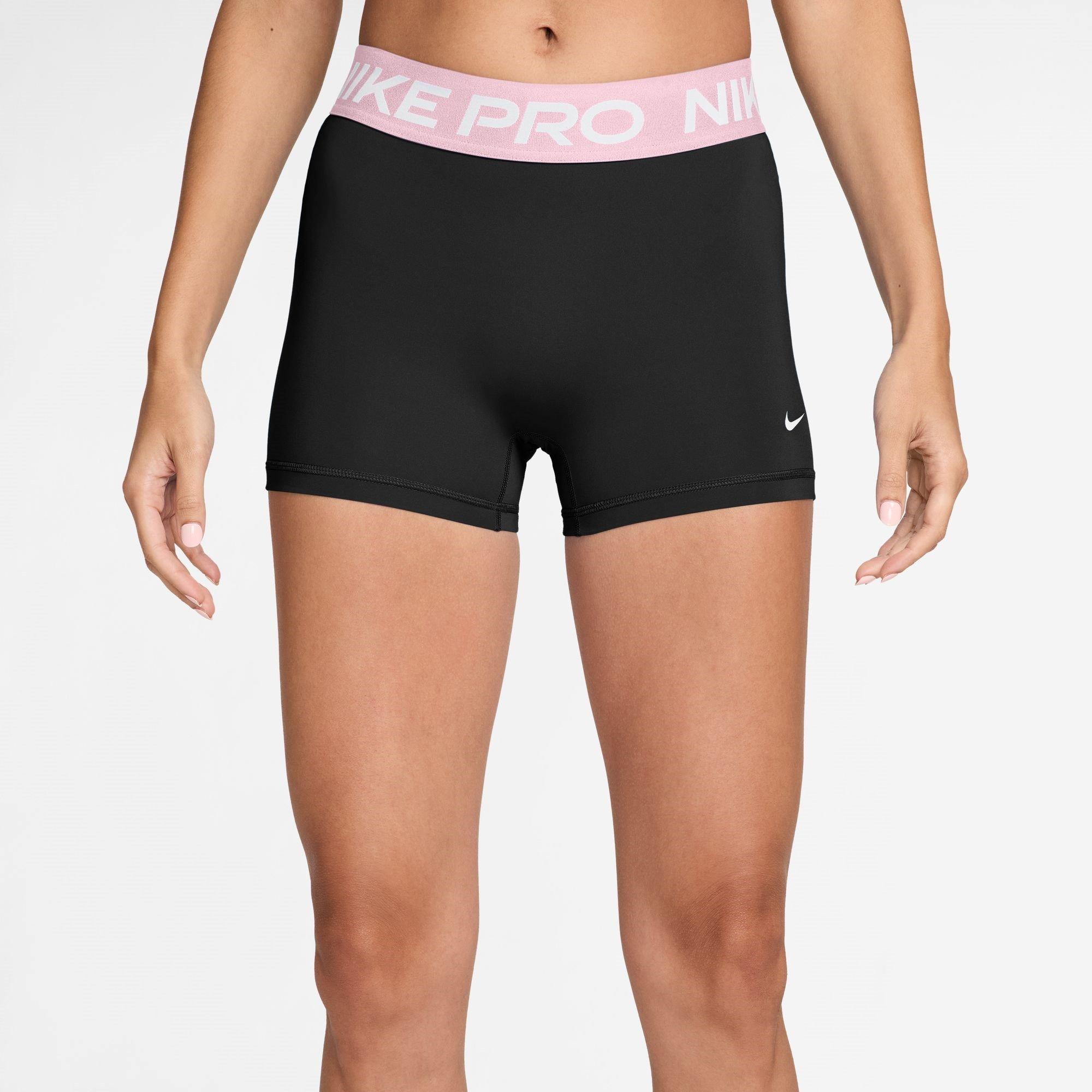 Nike Women's Performance Gym Shorts - Black/Pink - 12 (M)