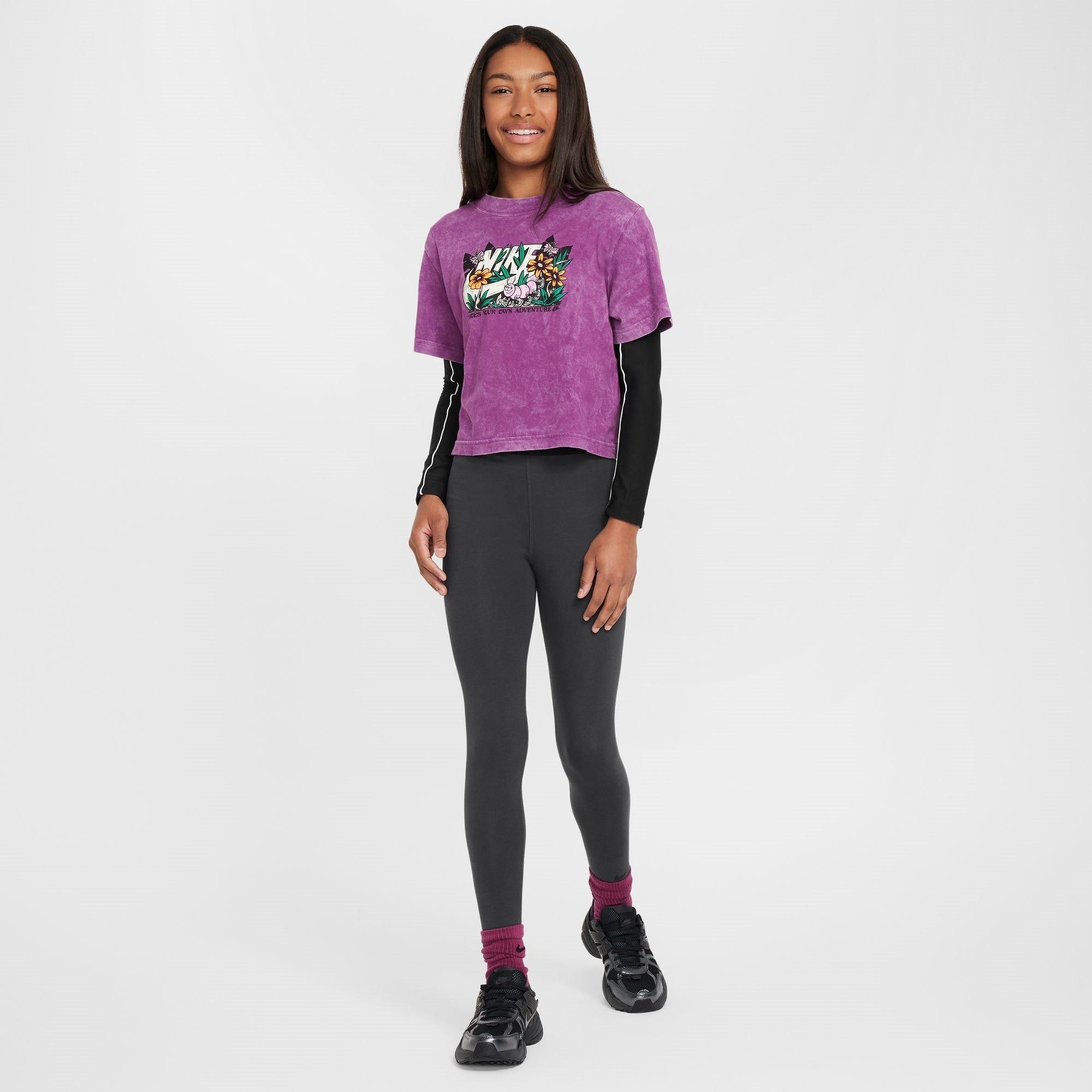 Nero/Bianco - Nike - HW Legging Junior Girls - 9