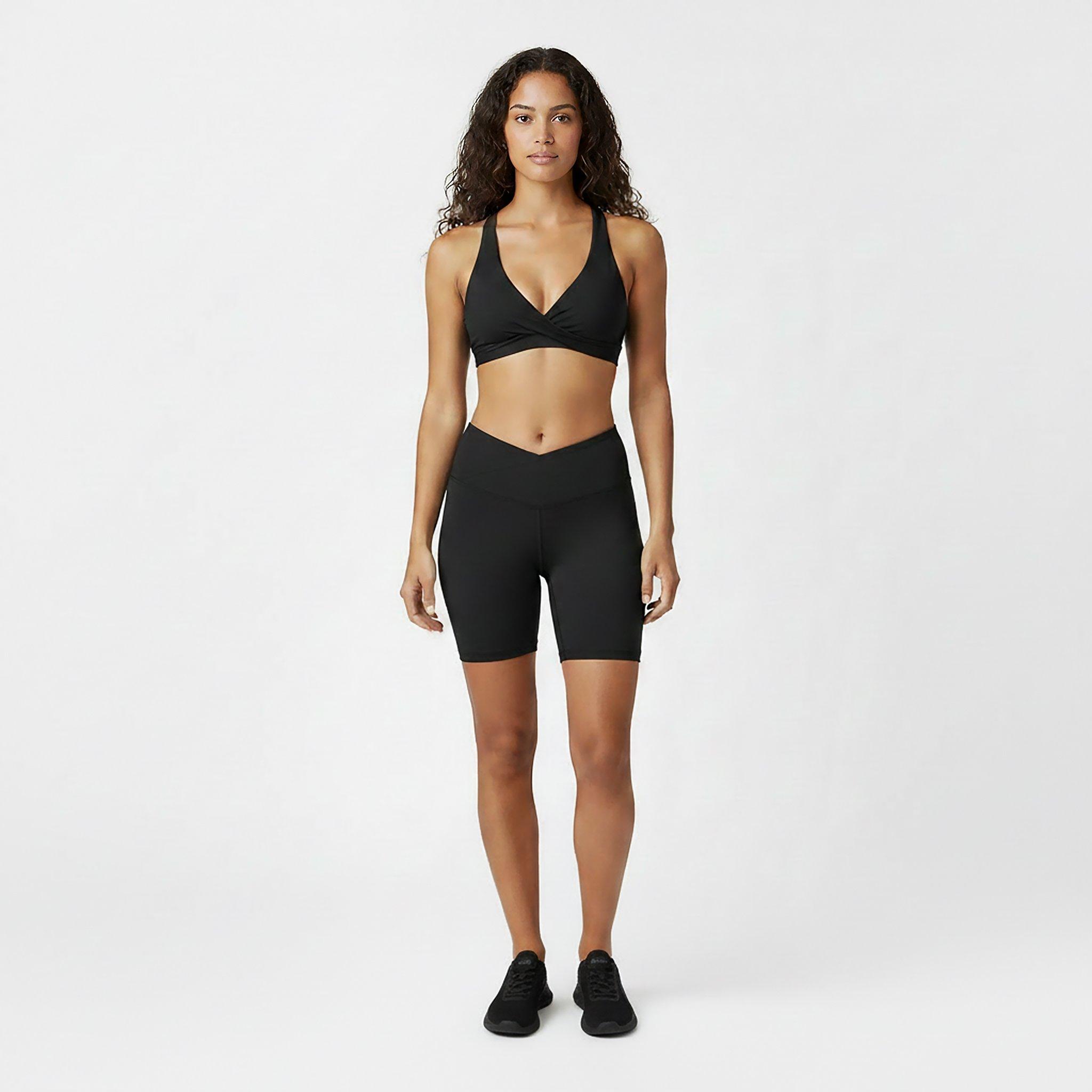 Black - USA Pro - USA Wrap Front Short Womens - 5