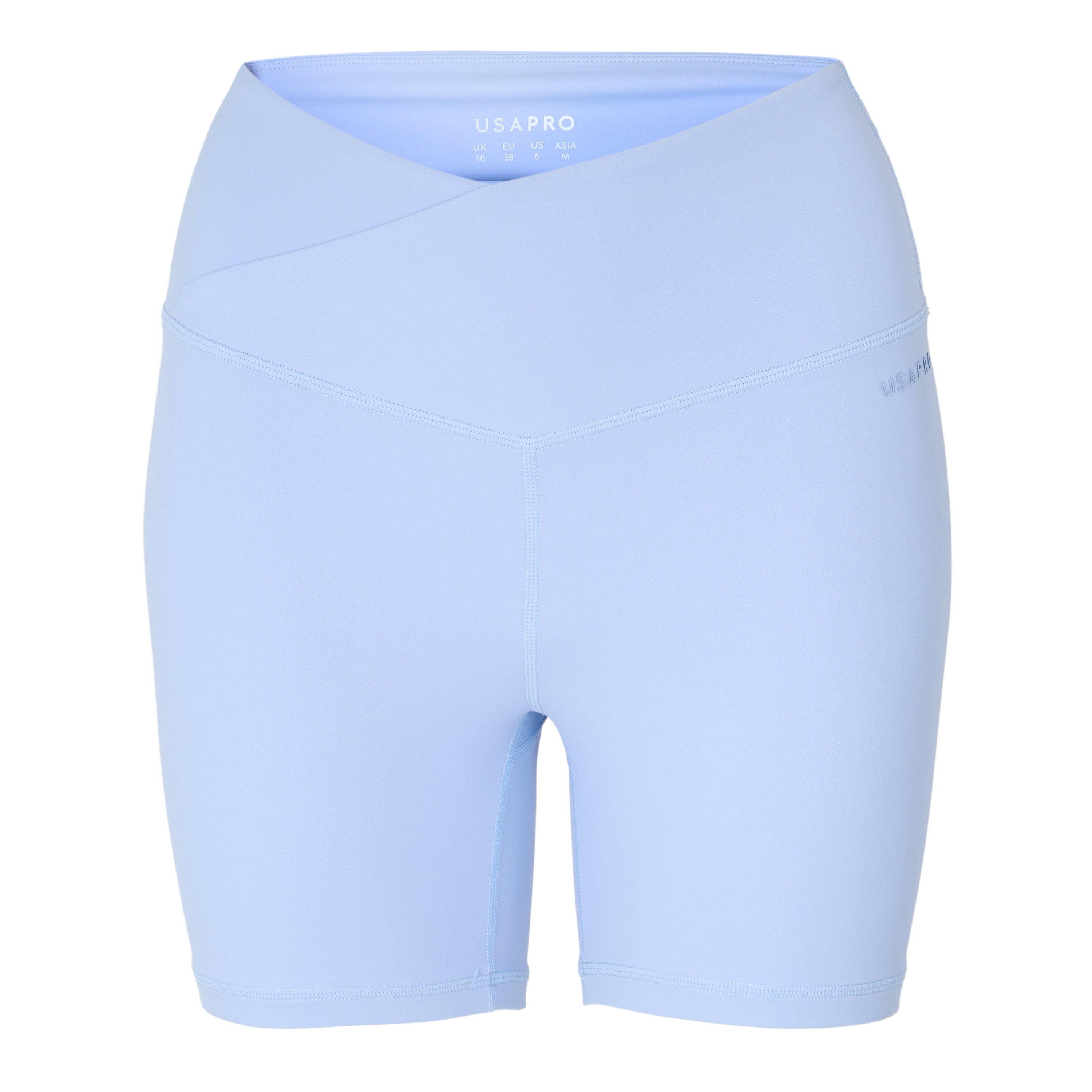 Usa Pro Women's Usa Wrap Front Short - Brunera Blue - 12 (40)
