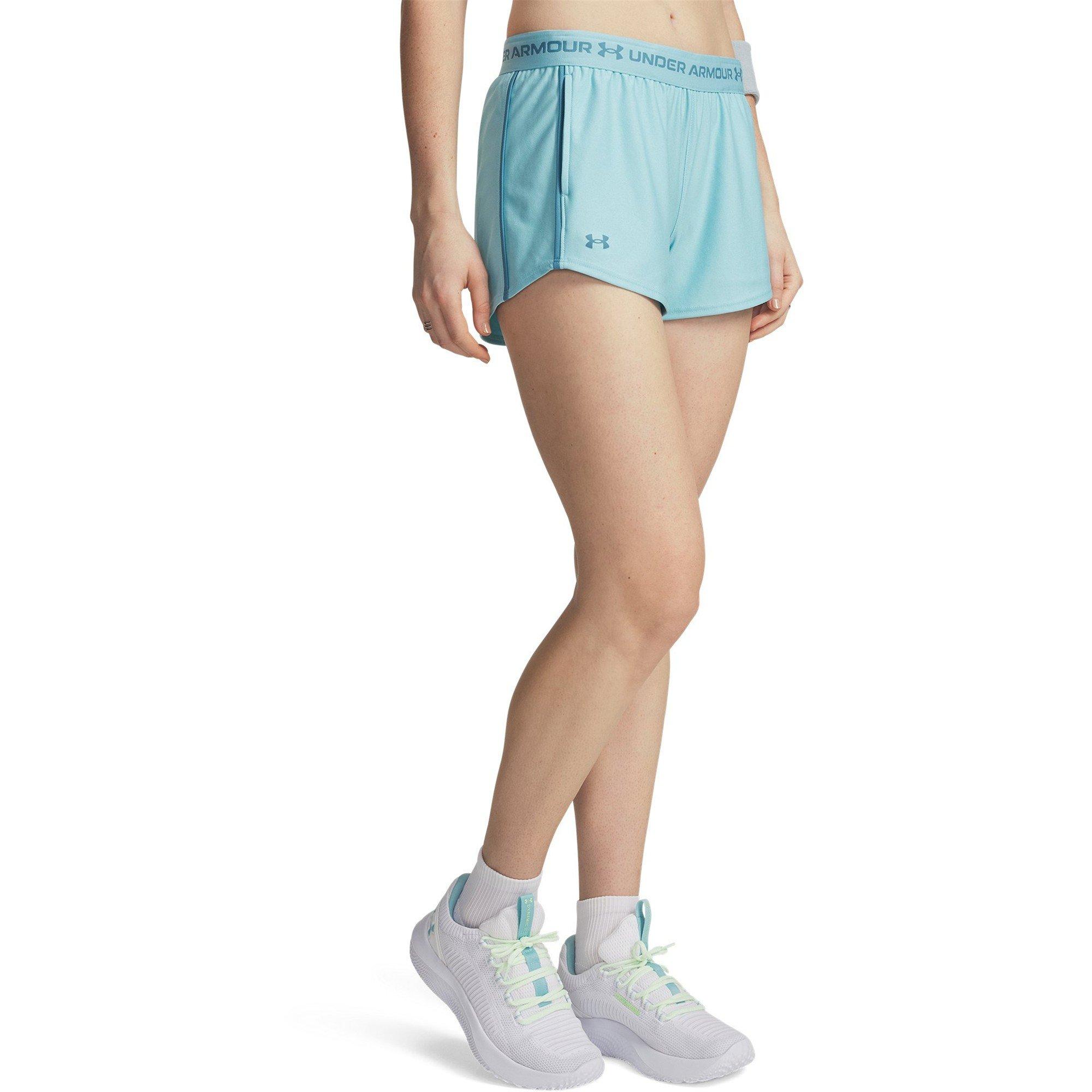 Under Armour Women's Play Up Shorts - Blue Haze/Blue - 12 (M)