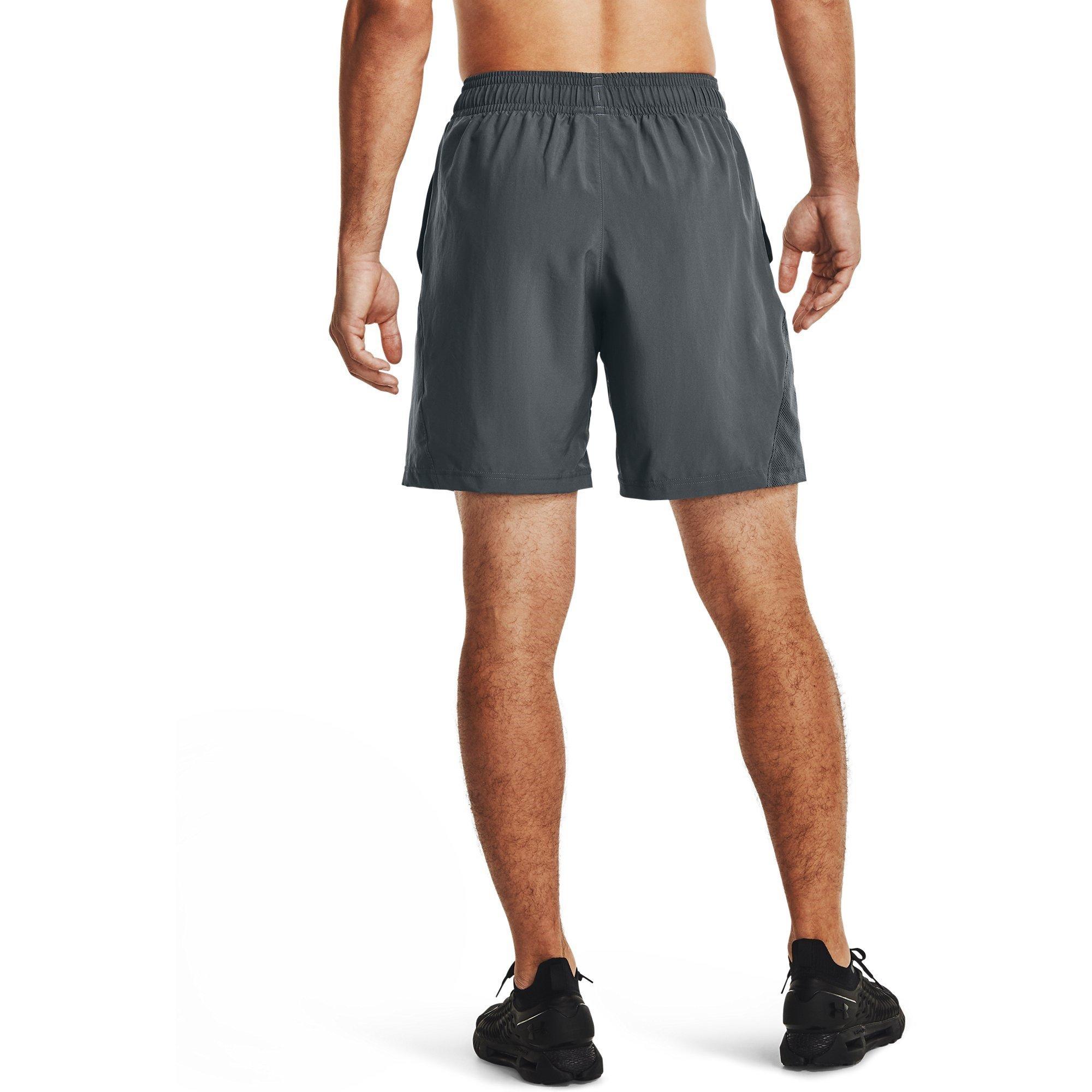 Pitch Gray/Blk - Under Armour - Woven Graphic Mens Performance Shorts - 3