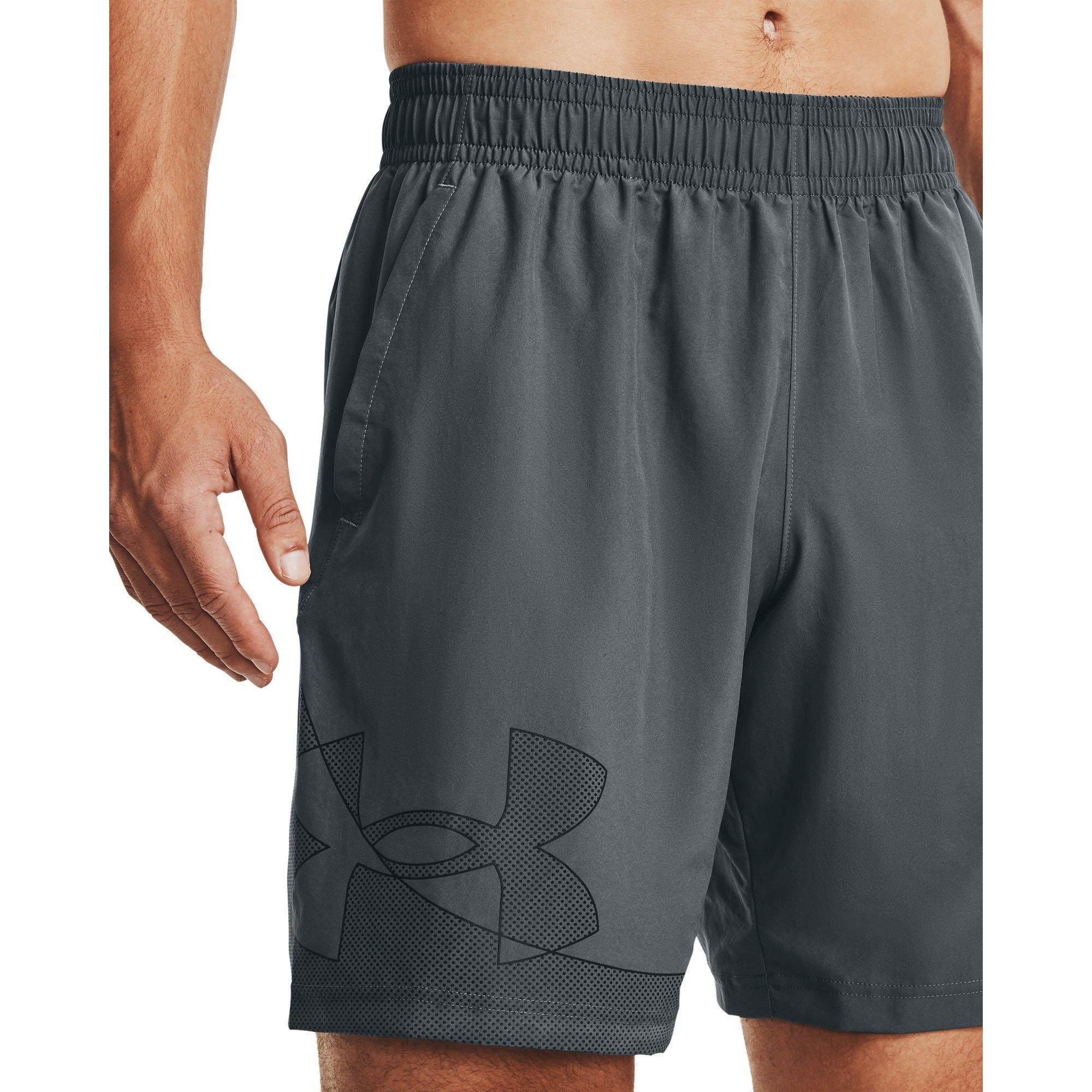 Pitch Gray/Blk - Under Armour - Woven Graphic Mens Performance Shorts - 5