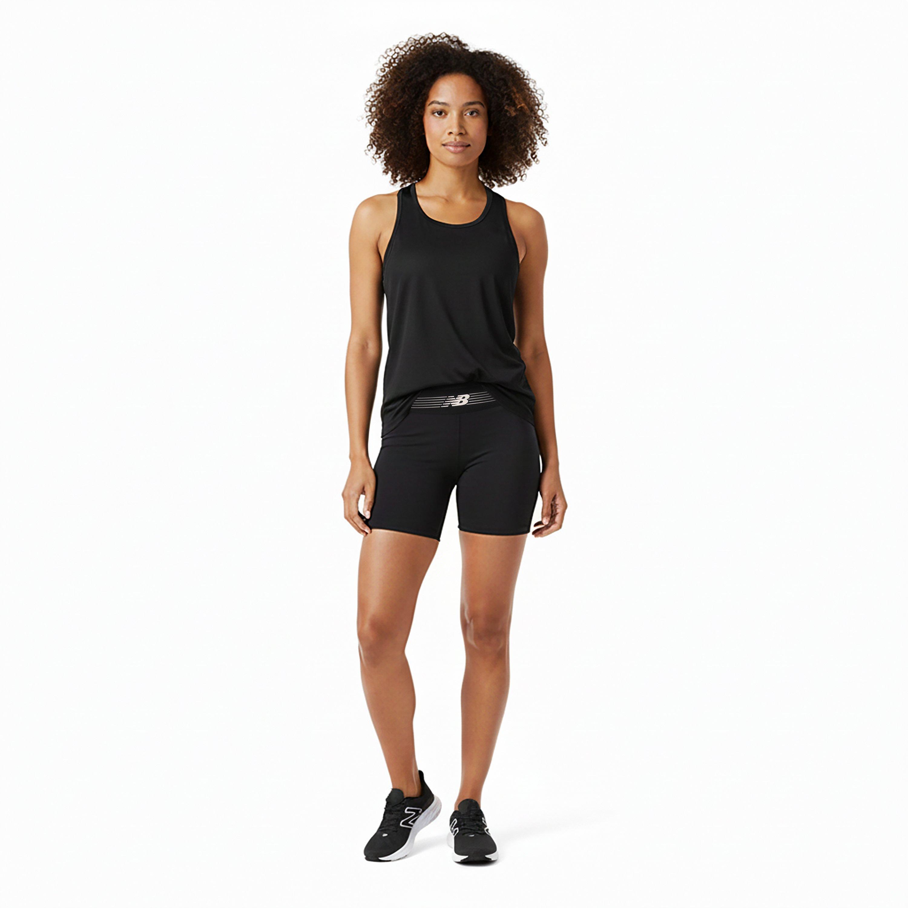 Black - New Balance - Women's Performance Gym Shorts - 6