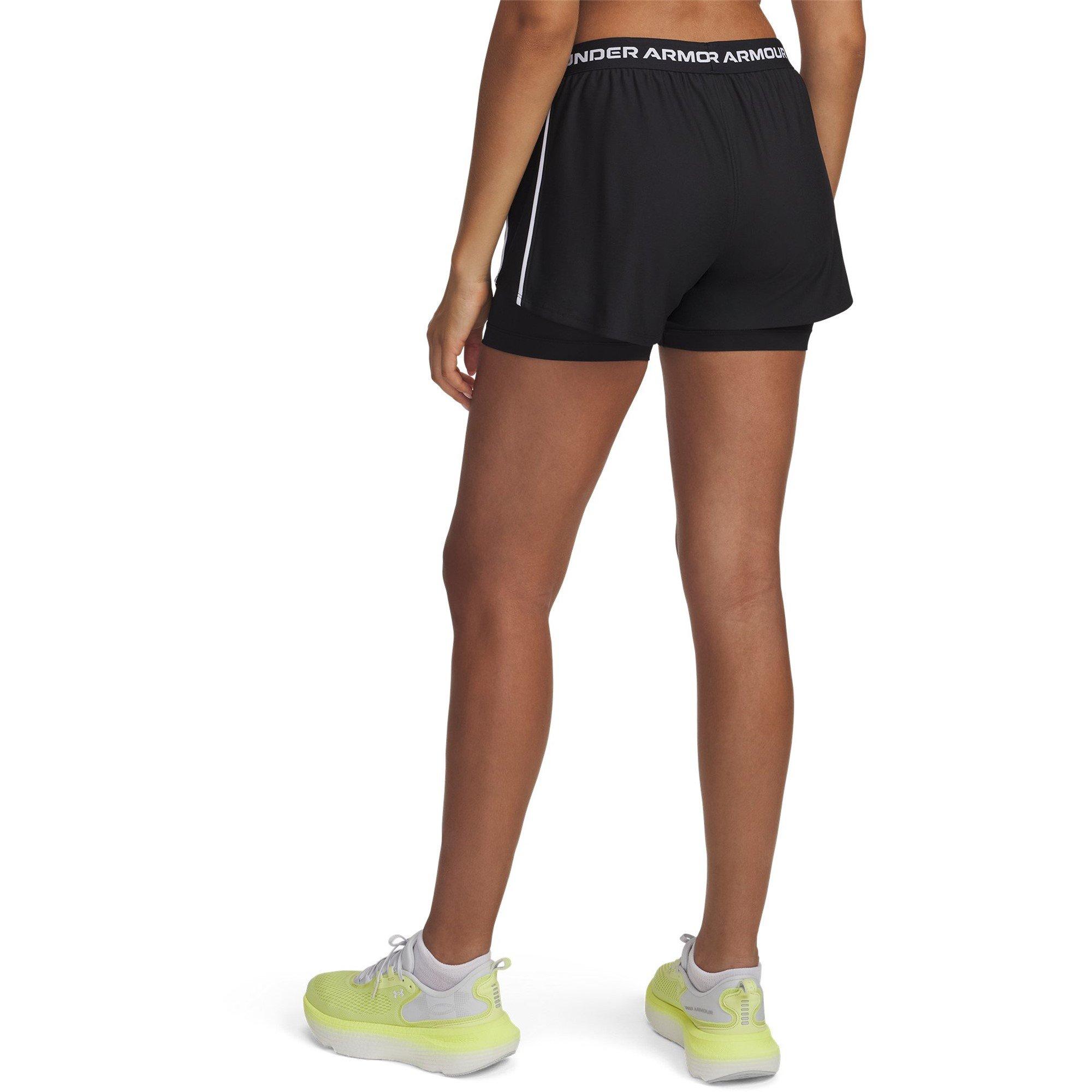 Zwart/Wit - Under Armour - Armour 2-in-1 Shorts Women' - 4